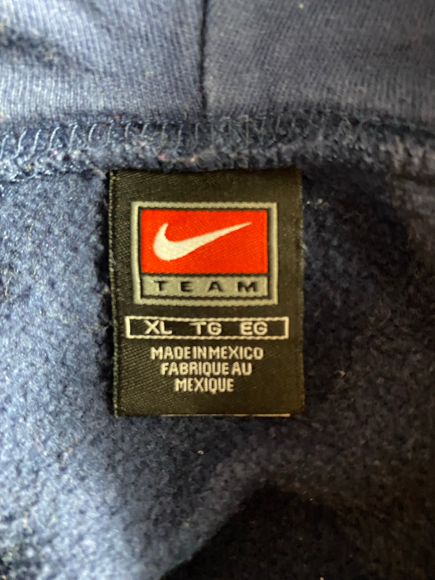 00' NIKE ILLINOIS Size XL Vintage Hoodie Sweat-Shirt / K4646