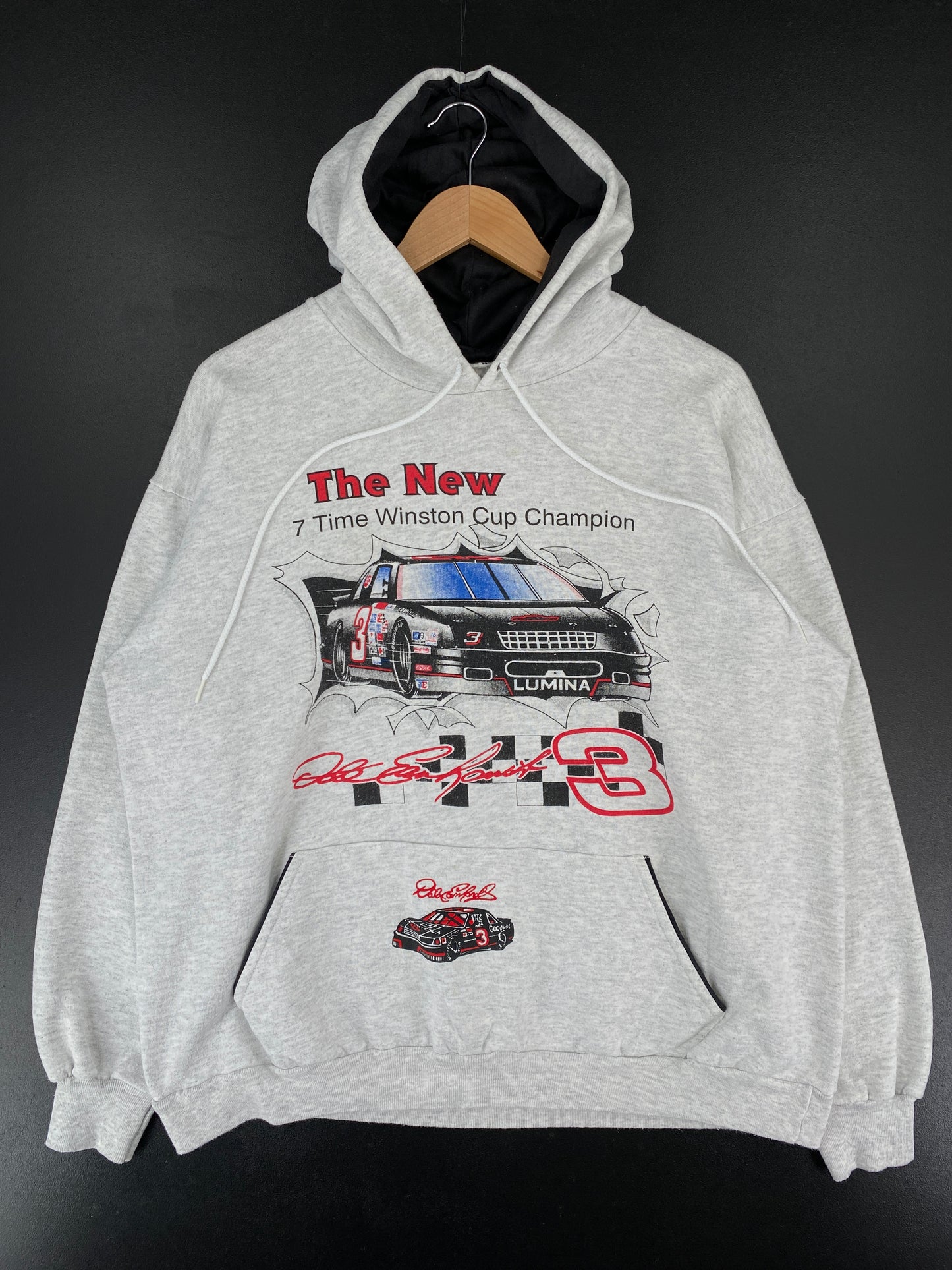 Vintage DALE EARNHARDT Size XL Ranig Hoodie Sweat-Shirt / E5654S