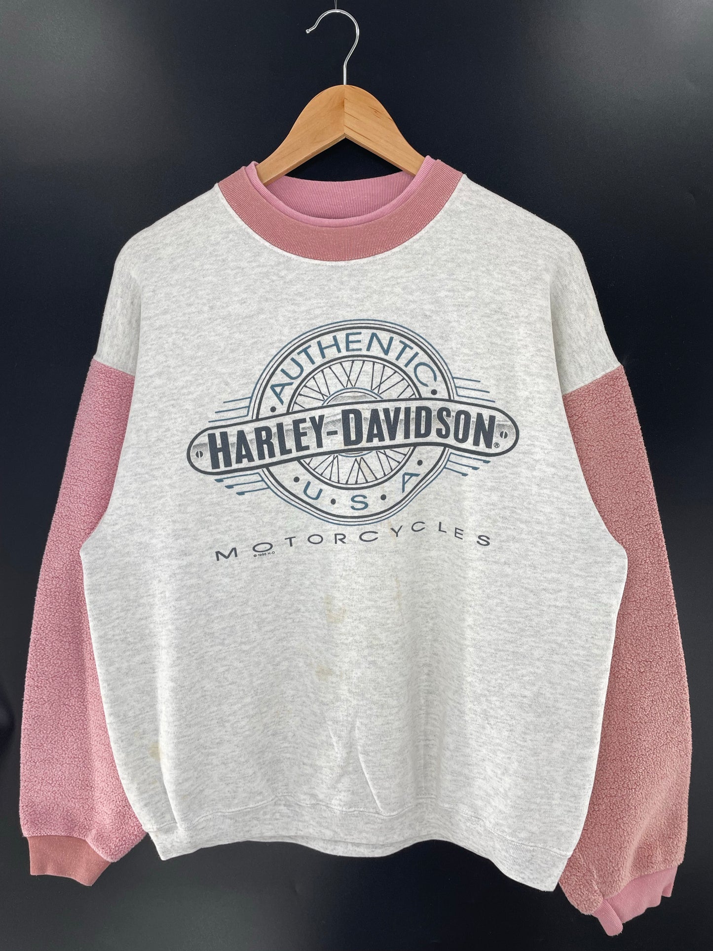 1995 HARLEY DAVIDSON Made in USA Size L Vintage Sweat-Shirt / K6320