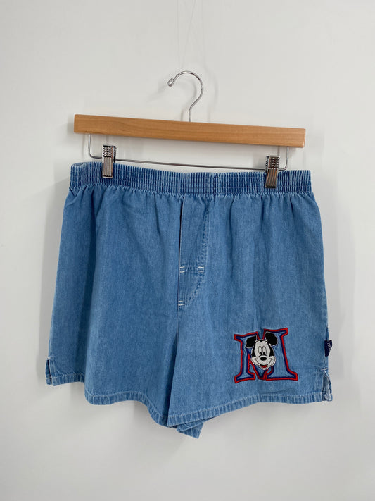 .90's DISNEY MICKEY Size L W28xL3 Vintage Shorts / A5784