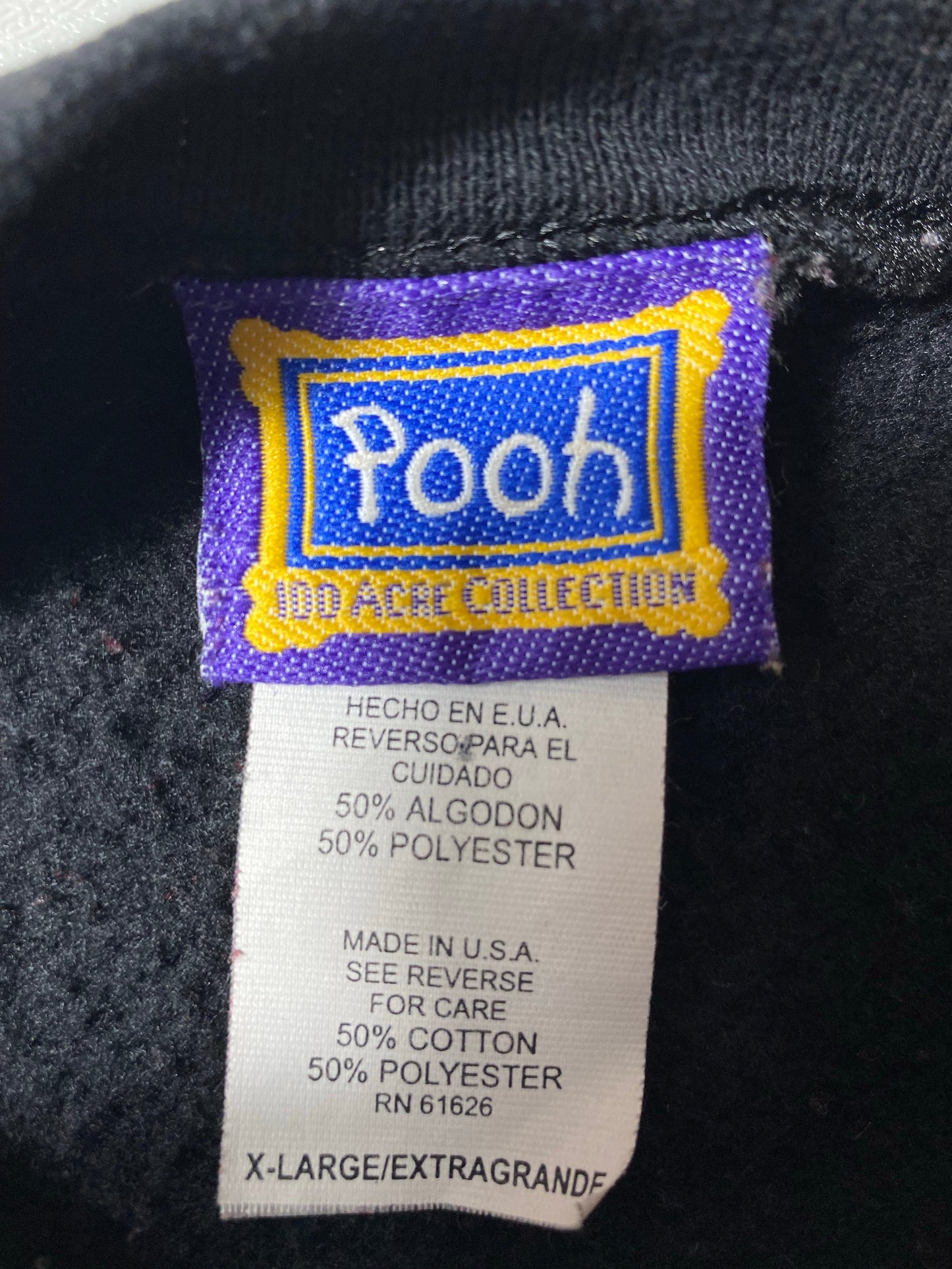 00’s DISNEY WINNIE THE POOH Made in USA Size XL Vintage Sweat-shirt / A5625