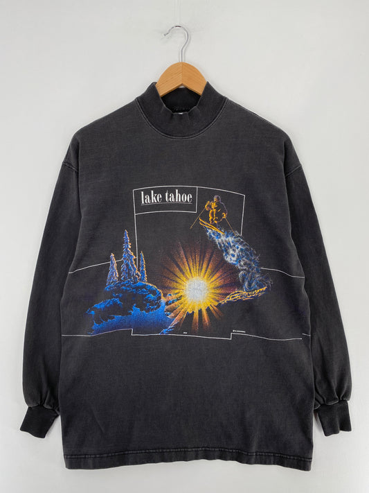 1994 LAKE TAHOE Made in USA Size L Vintage Long Sleeve T-Shirt / E4583T