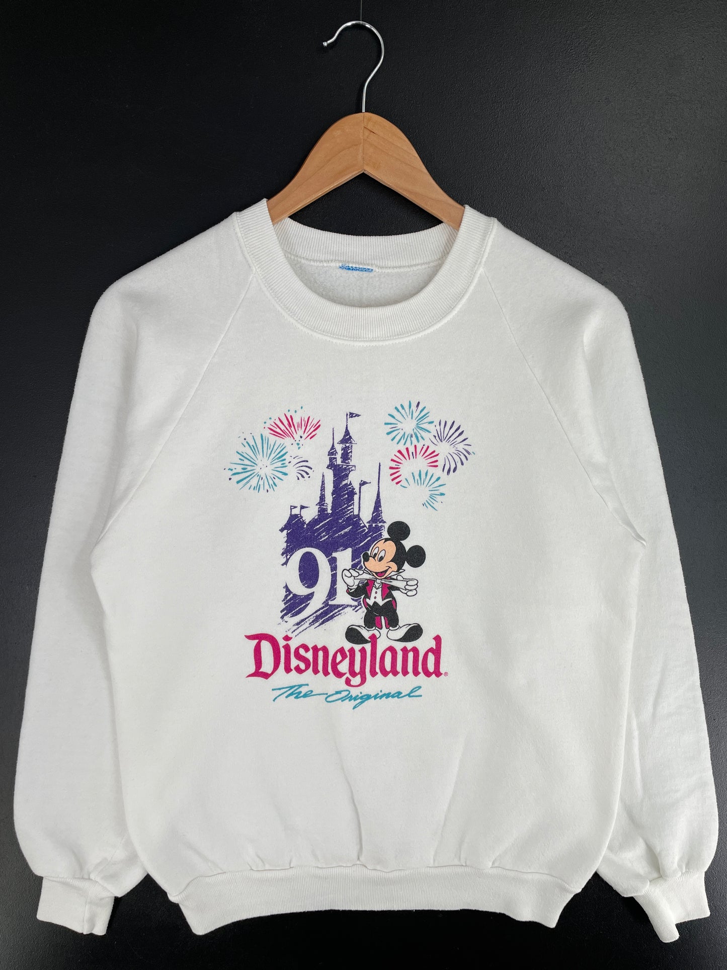 1991 DISNEYLAND MICKEY Size Approx.M Sweat-shirt / A9707