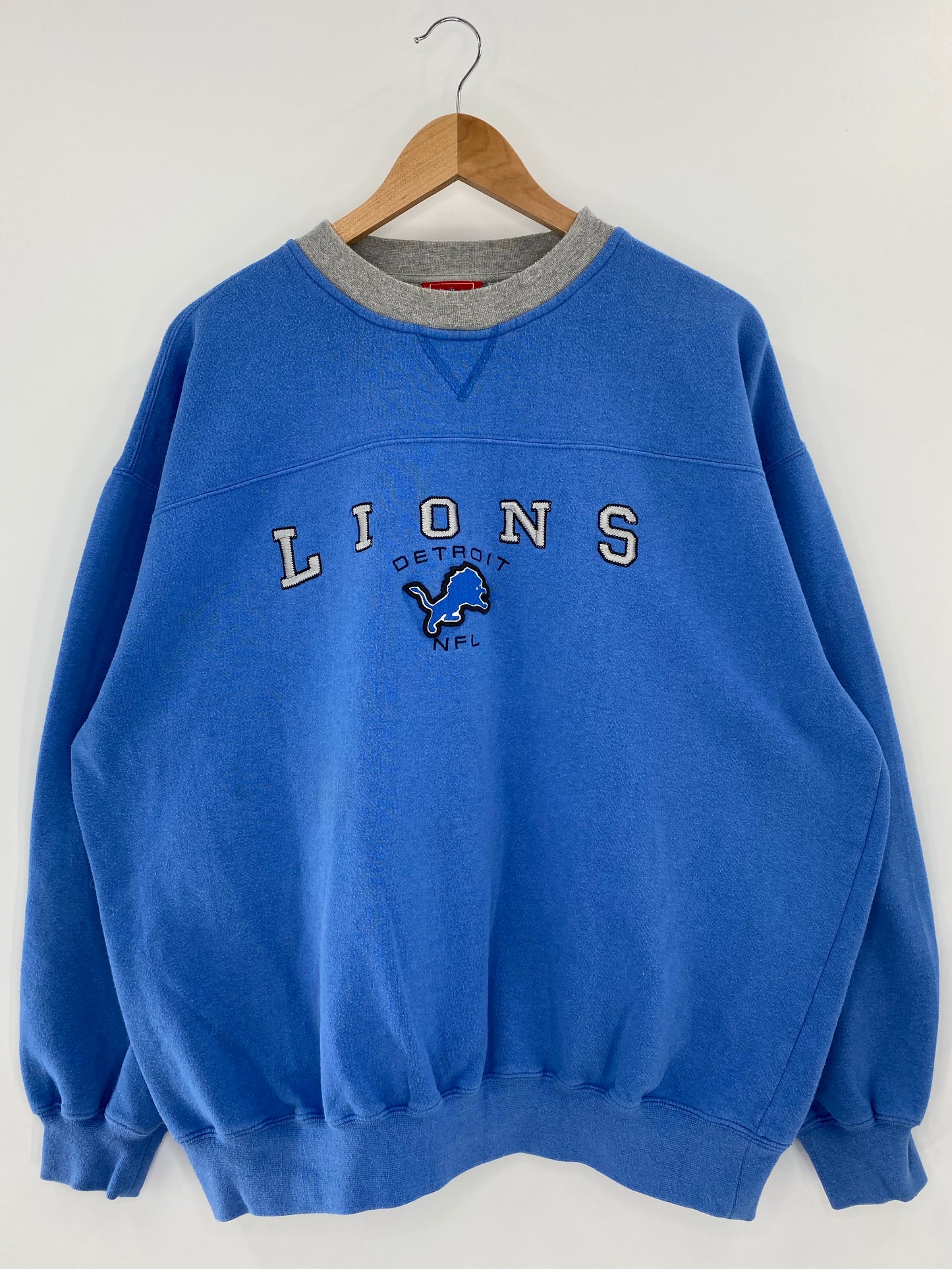 Vintage DETROIT LIONS Size XL NFL Sweat shirt / K5708