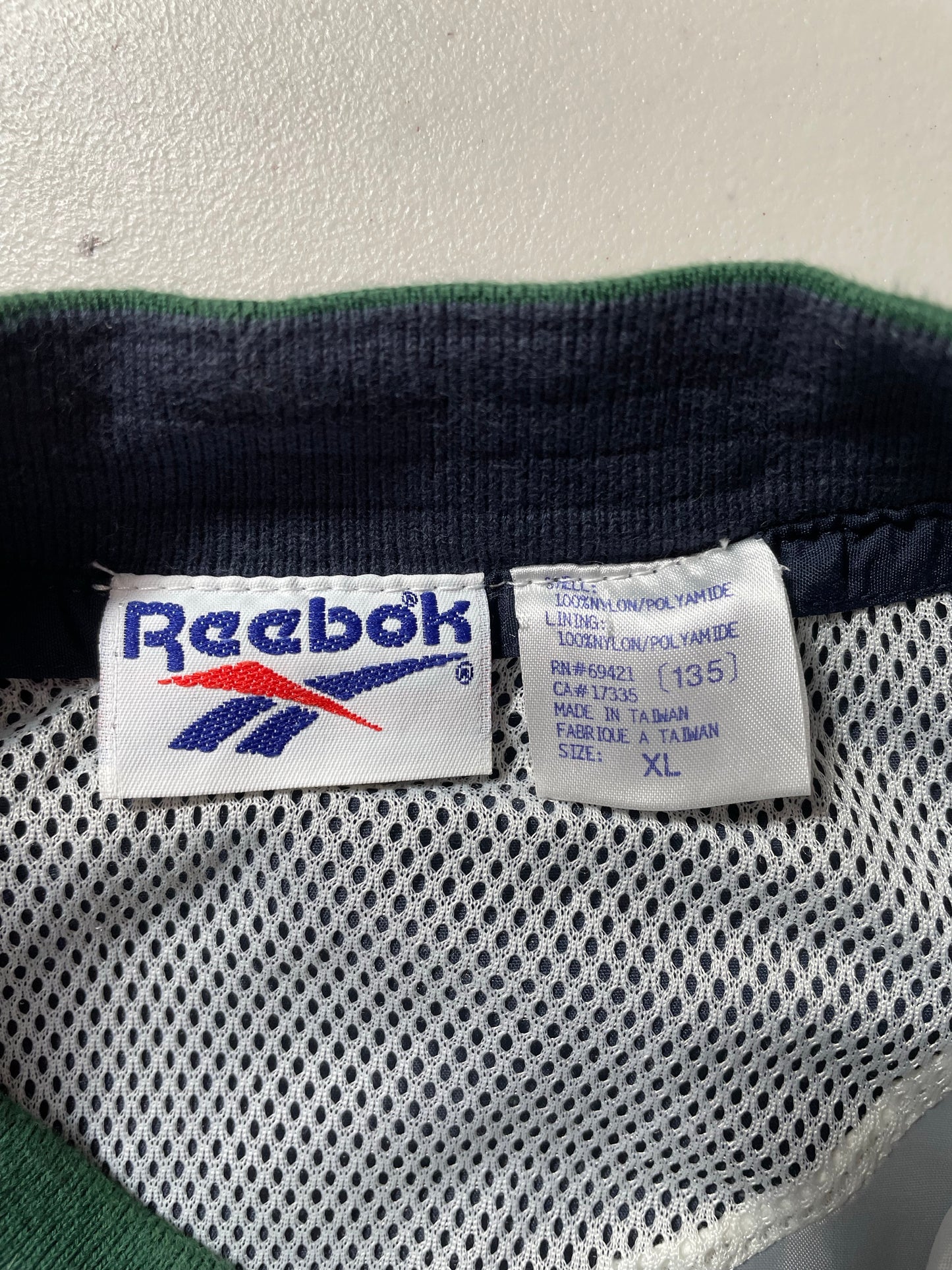 90's REEBOK Size XL Vintage Nylon Jacket / K7662
