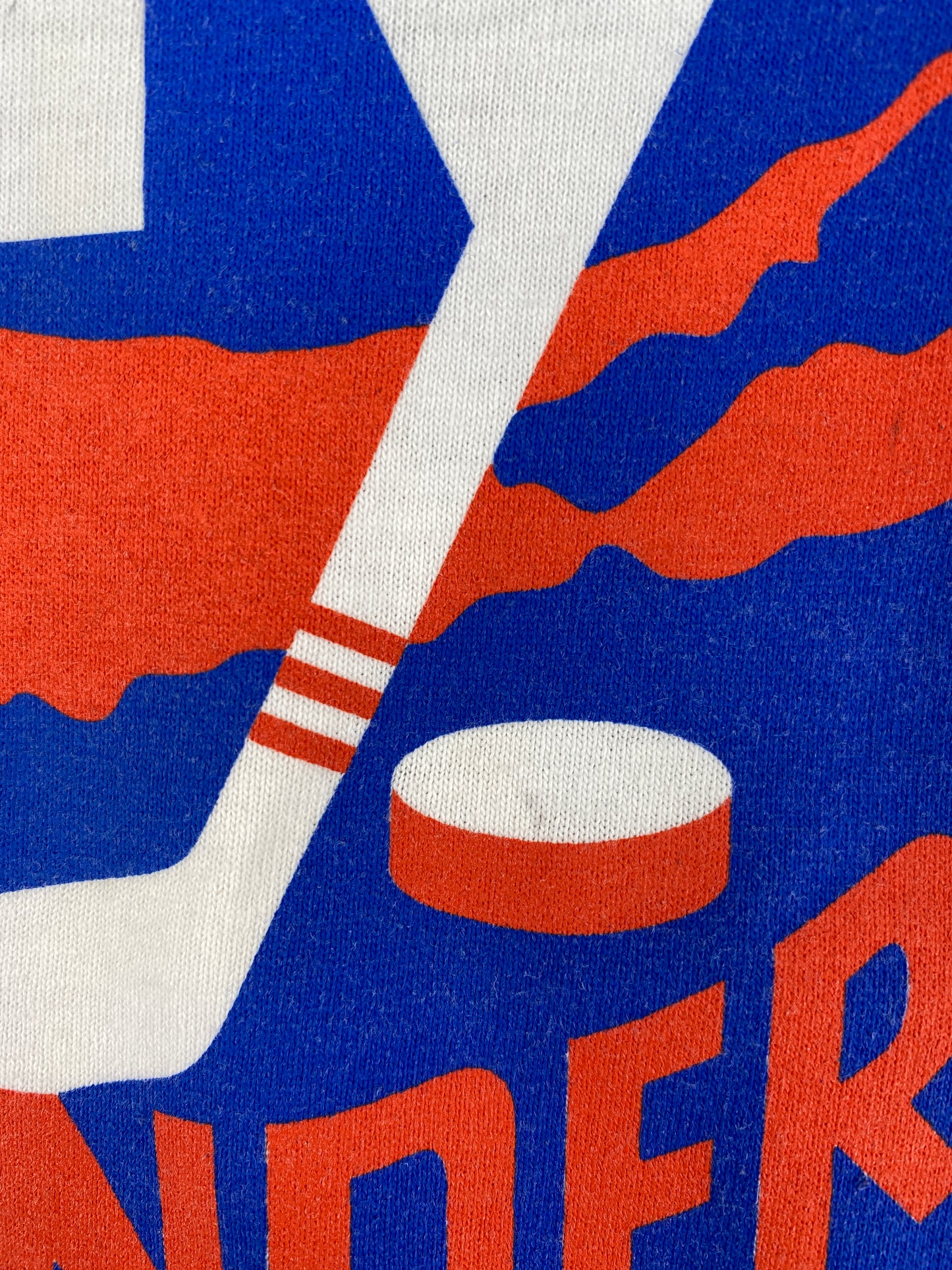 90's NEW YORK ISLANDERS Made in USA Size XL Vintage NHL T-shirt / A4445