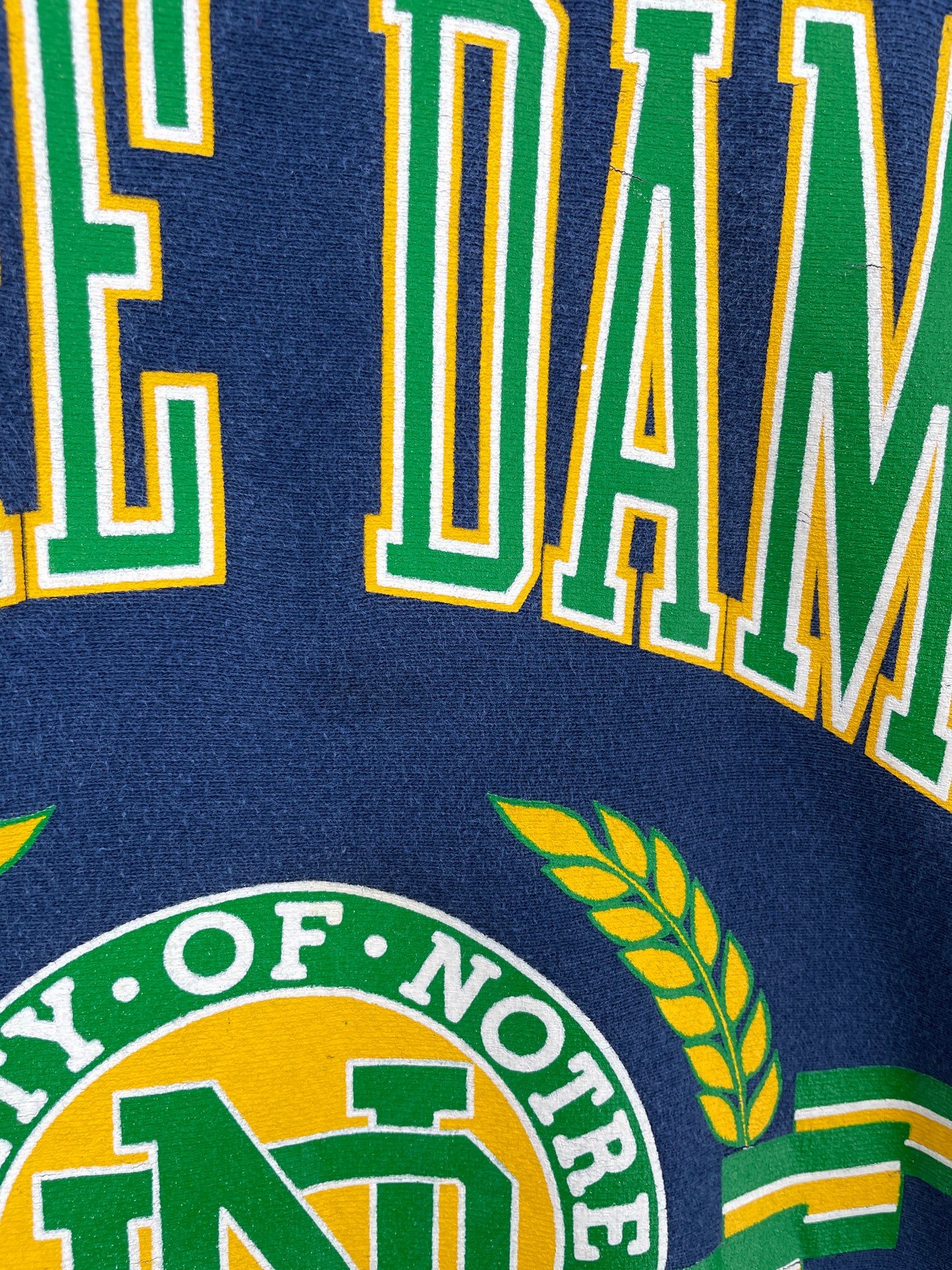 90's NOTRE DAME Size XXL Vintage College Sweat-Shirt / A6583