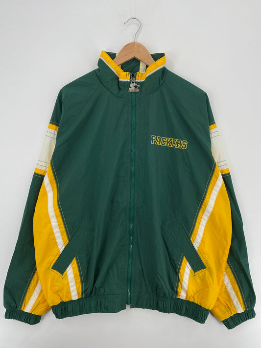 90’s STARTER x GREEN BAY PACKERS Size XL Vintage NFL Nylon Jacket / A5288