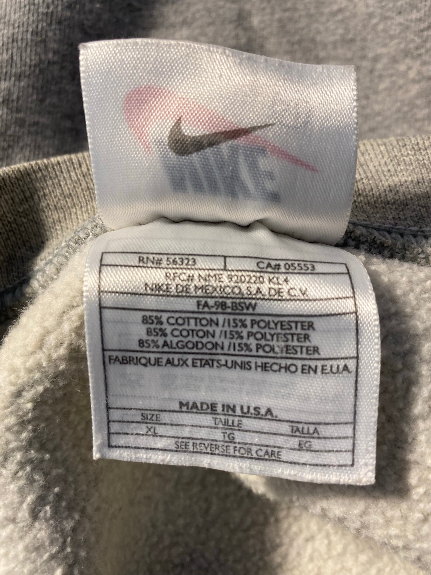 90’s NIKE CHICAGO BEARS Made in USA Size XL Vintage NFL Sweat shirt / K7814