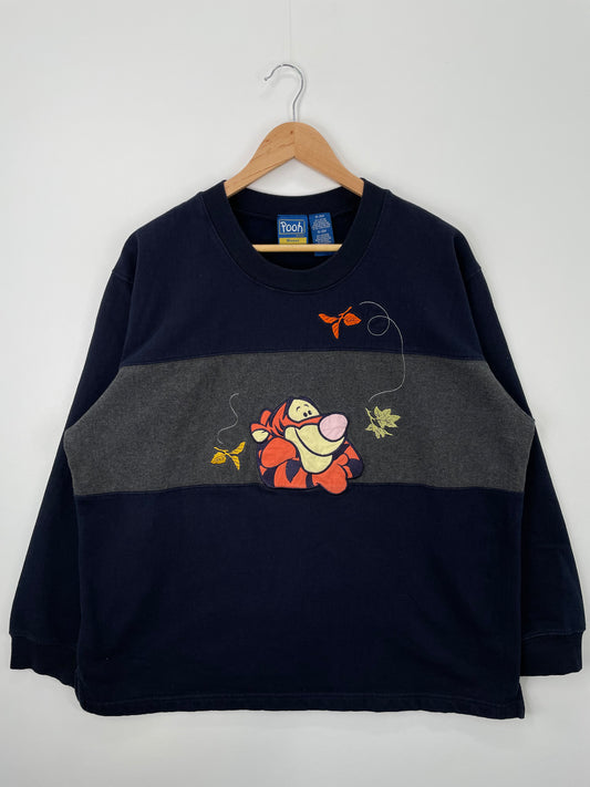 00' DISNEY TIGGER Size Ladies.XL Vintage Sweat-Shirt / A1529