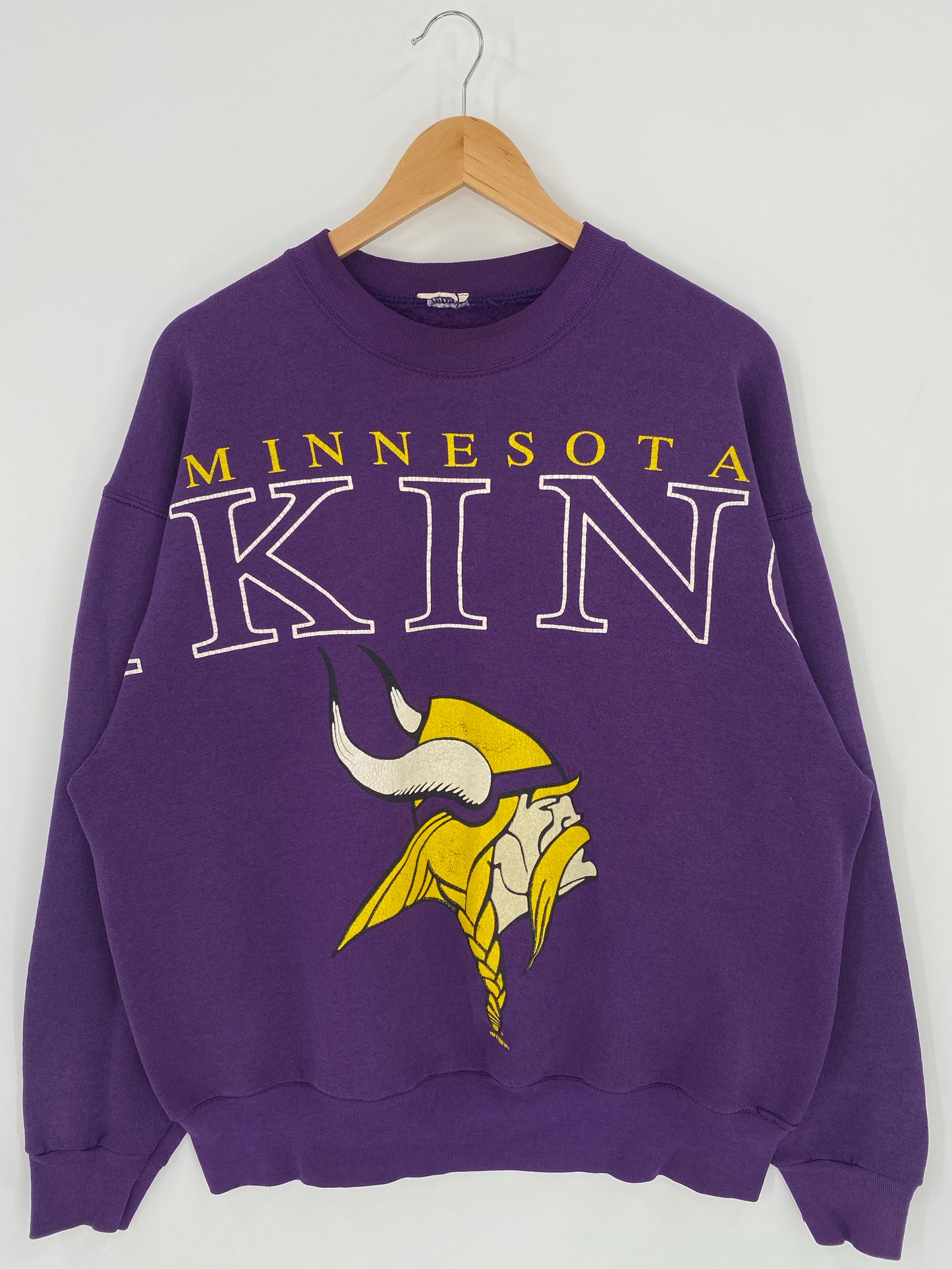 1996 MINNESOTA VIKINGS Size No Tag (Approx.L) Vintage NFL Sweat shirt / K5440