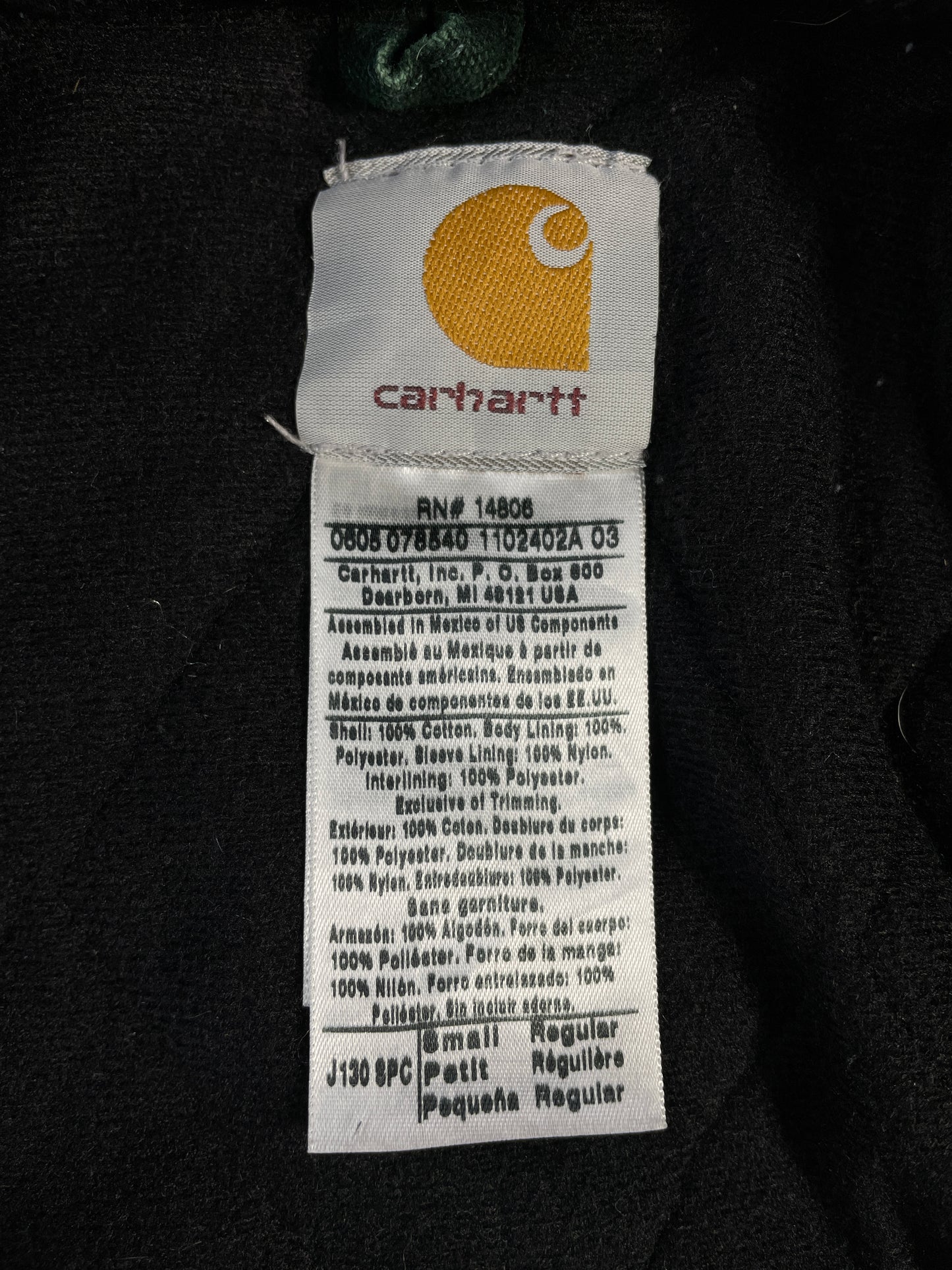 Vintage CARHARTT Size S Hoodie Duck Jacket / A8740