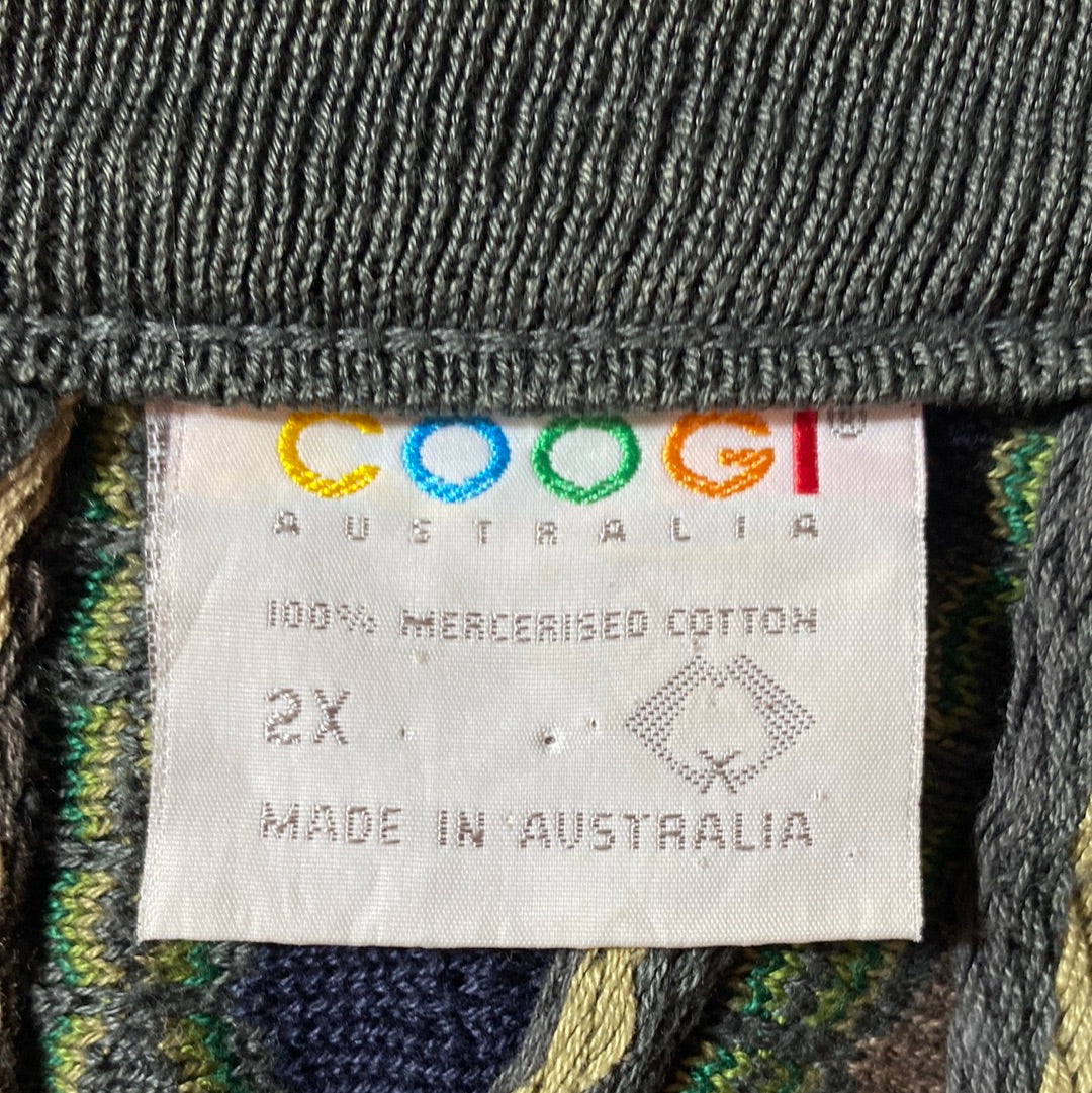 Vintage COOGI Made in Australia Size XXL Knit Sweater / E775