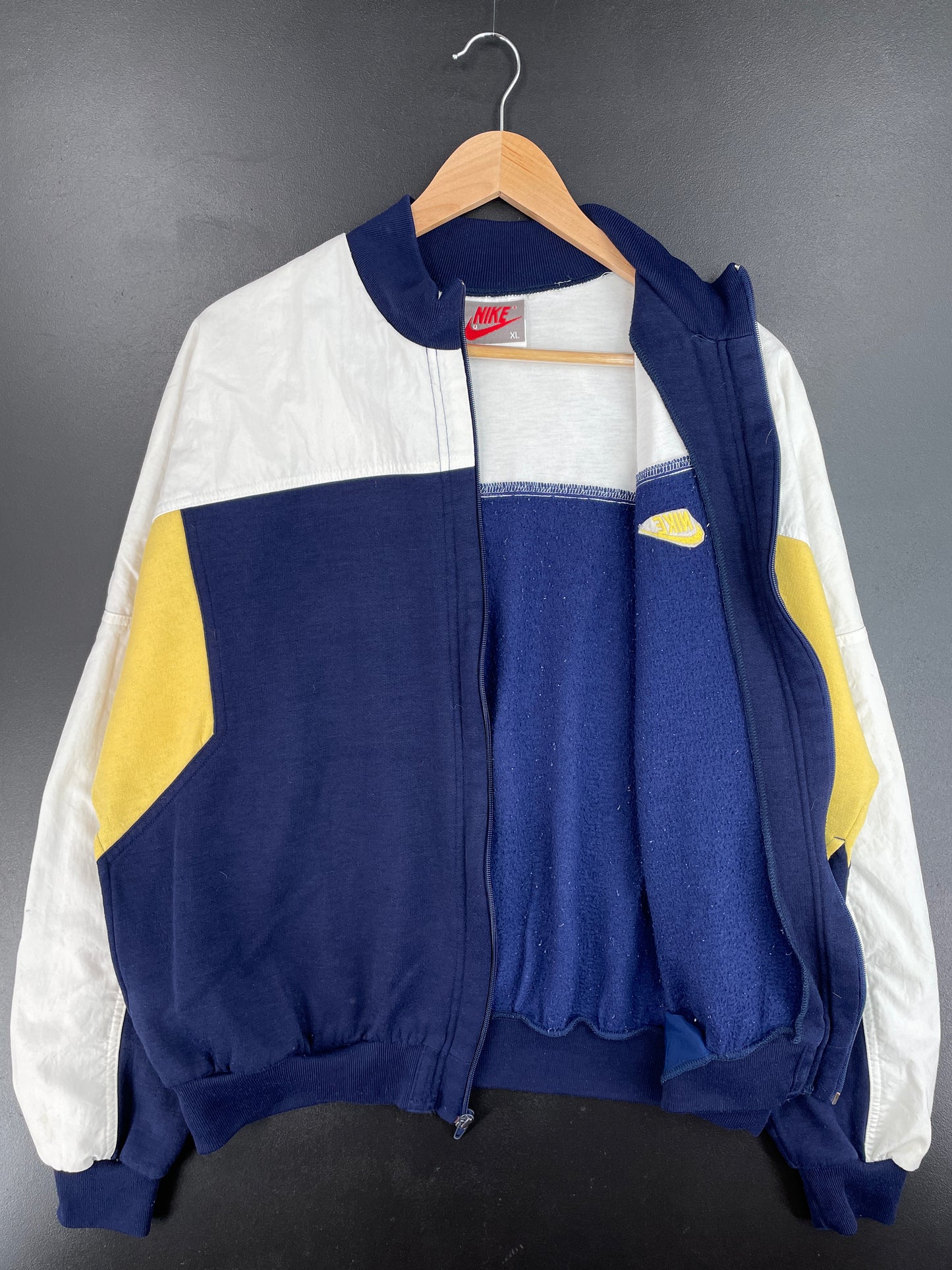 90’s NIKE Silver Tag Size XL Vintage Zip Up Sweat-Shirt / E4130S