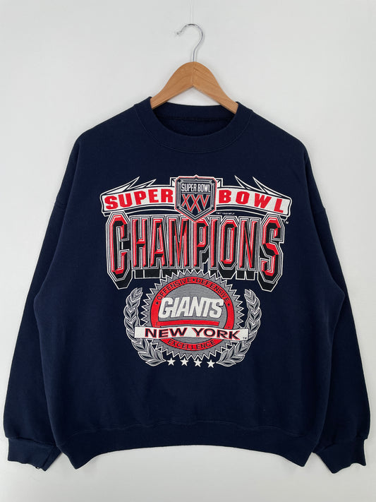 1990 NEW YORK GIANTS Size Approx.XL Vintage NFL Sweat-Shirt / A8823