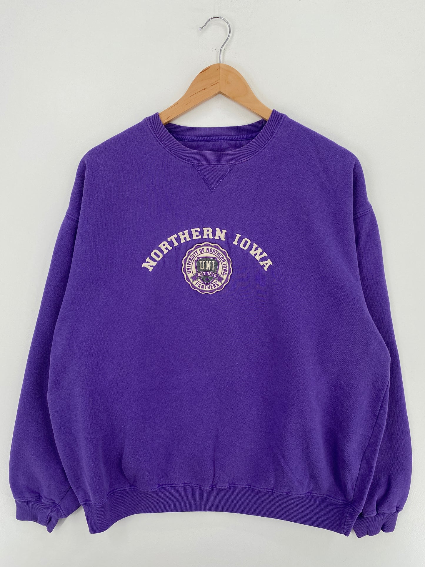 00' NORTHERN IOWA Size L Vintage College Sweat-Shirt / A4943