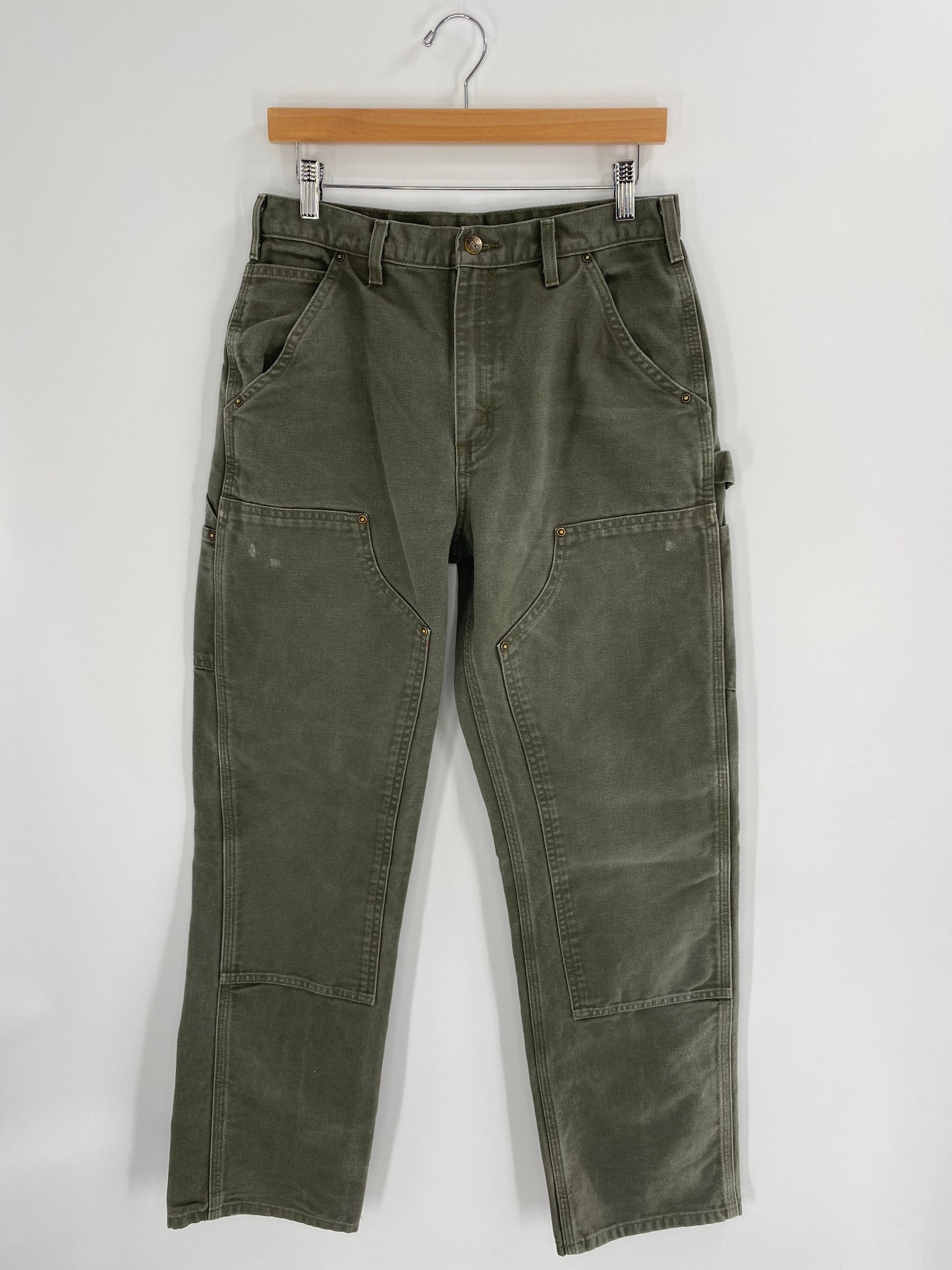 Vintage CARHARTT Size W29xL31.5 Double Knee Duck Pants / A1087