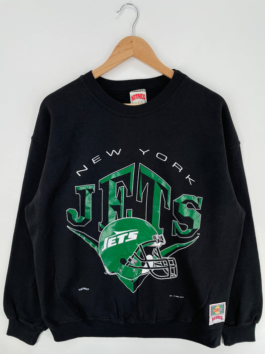 1994 NEW YORK JETS Made in USA Size L Vintage NFL Sweat-shirt / A861