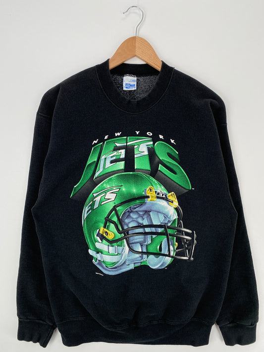 1994 SALEM x NEW YORK JETS Made in USA Size L Vintage NFL Sweat-shirt / A763