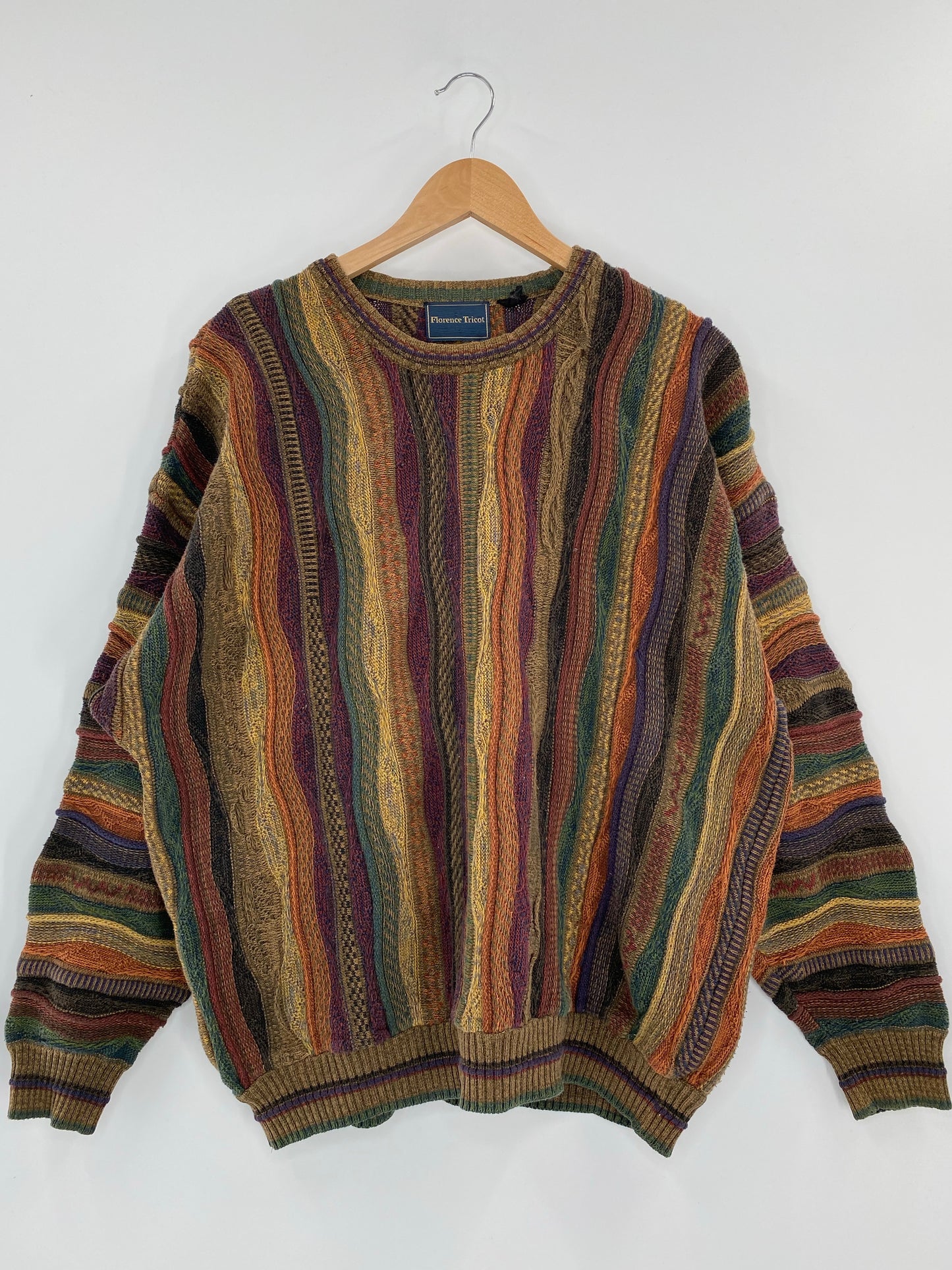 Vintage 3D COOGI- Style Size No Tag (Approx.L) Knit Sweater / K4204