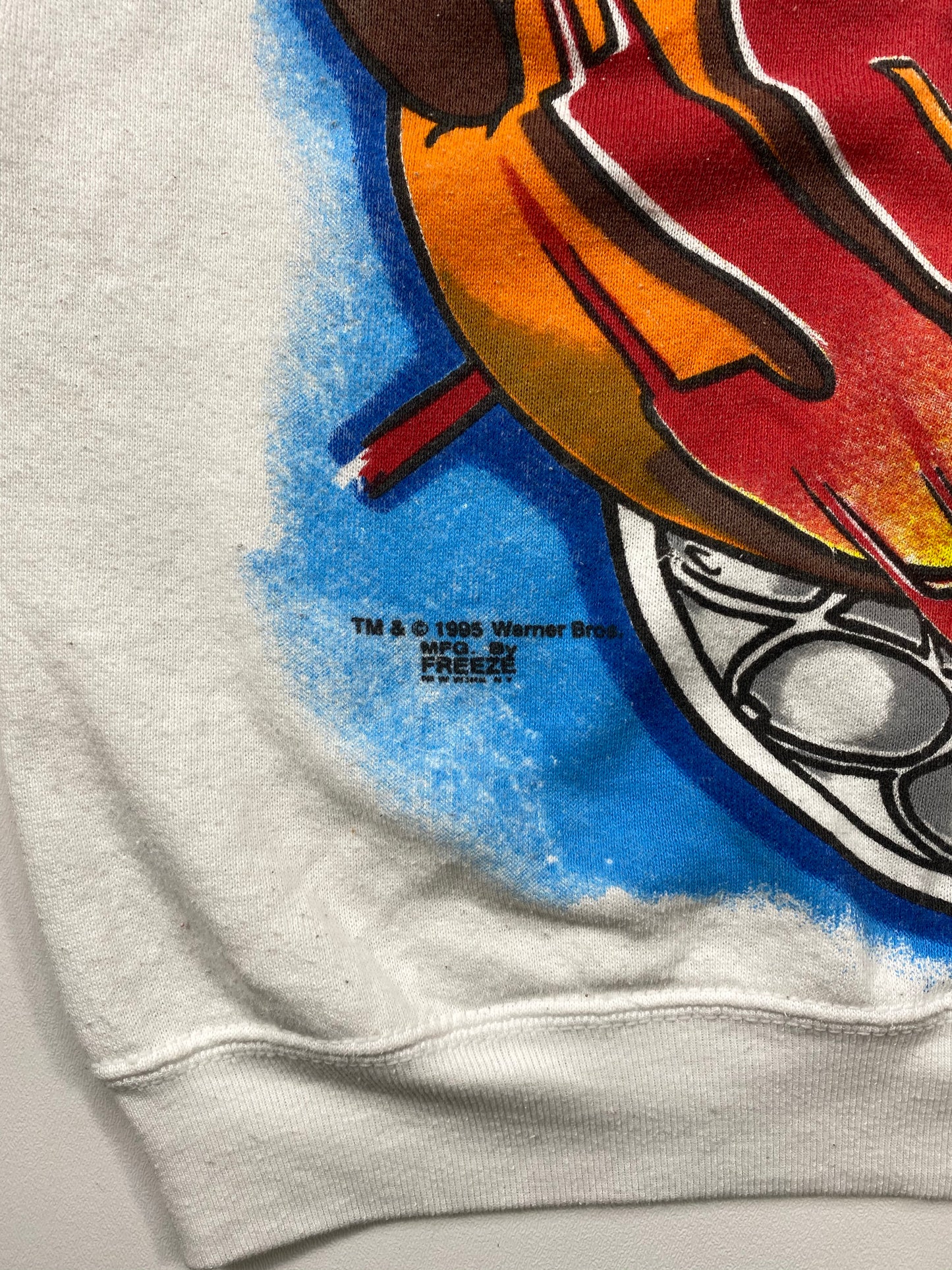 1995 TAZ Looney Tunes Size L Vintage Sweat-shirt / 6002