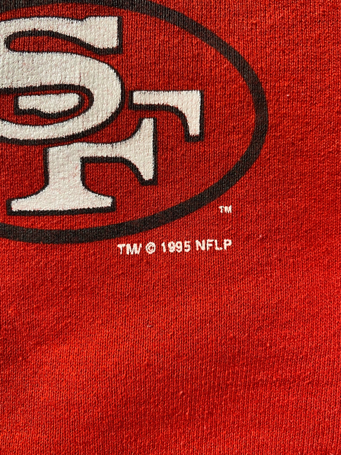 1995 SALEM x SAN FRANCISCO 49ERS Made in USA Size L NFL Sweat-Shirt / E481