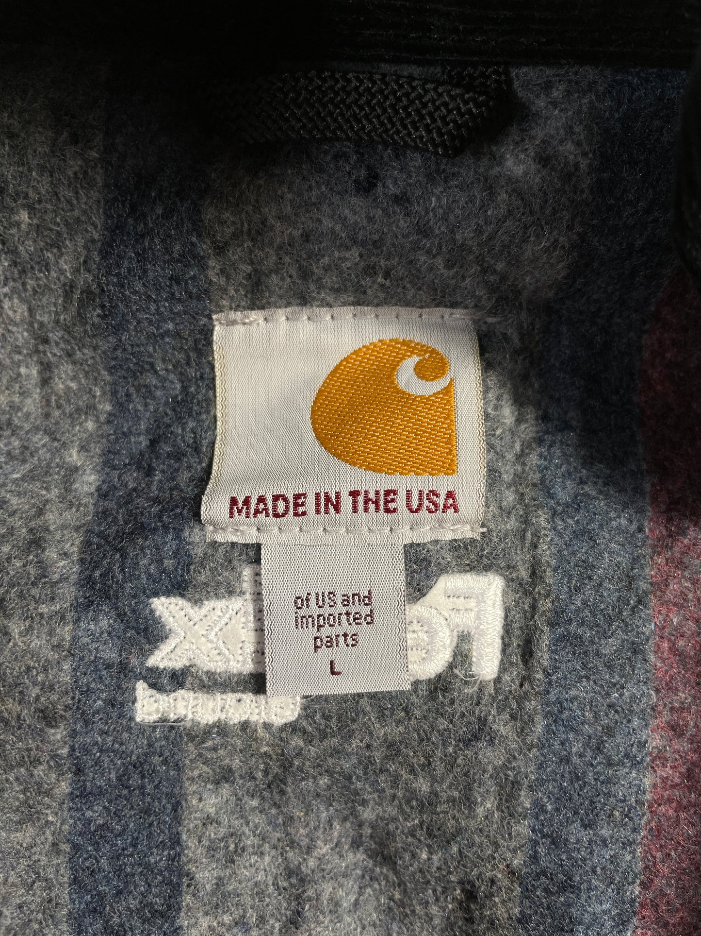 Vintage CARHARTT Size L Duck Zip-up Jacket / A8509