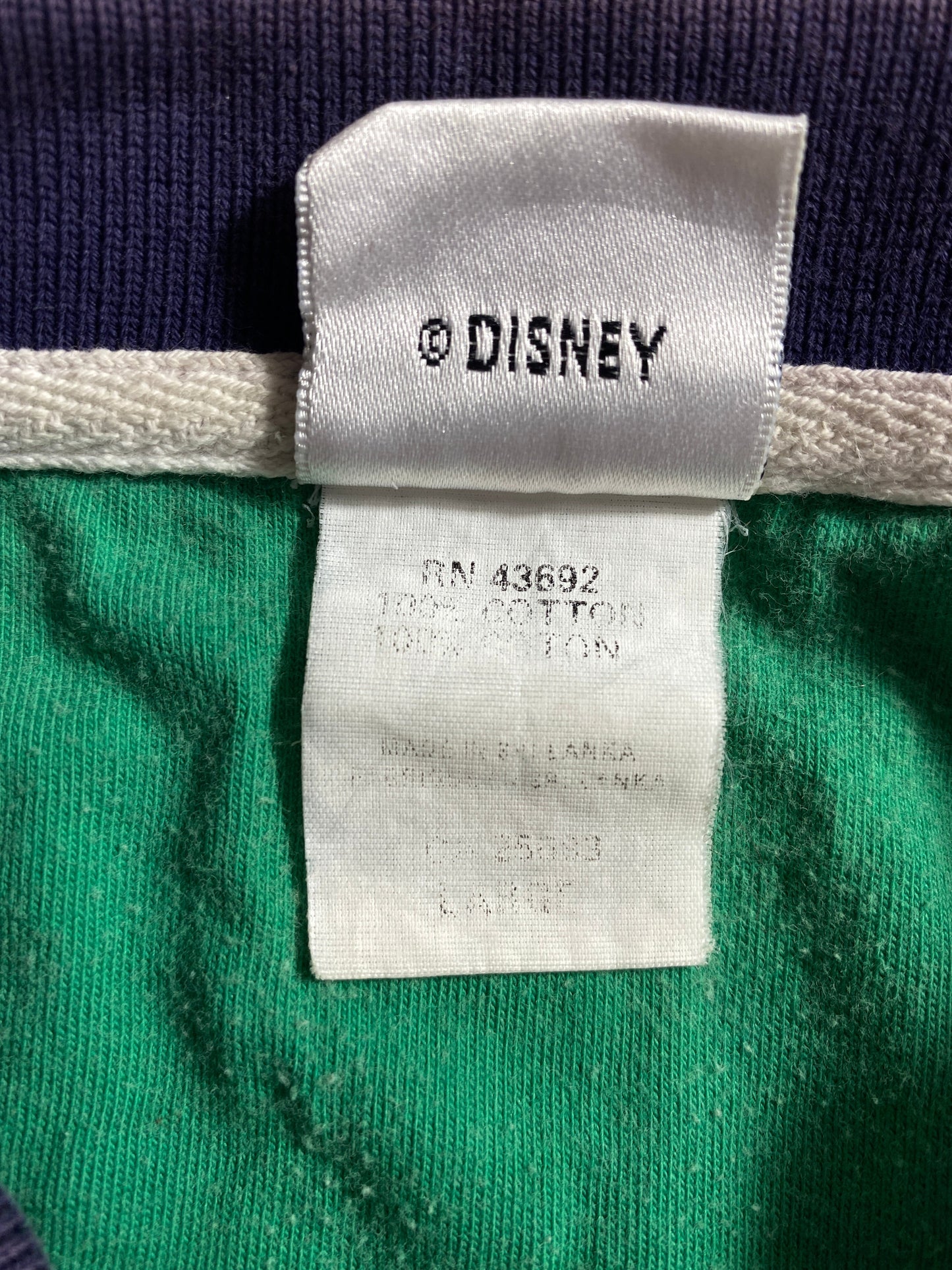 00' DISNEY MICKEY Size L Vintage Polo -Shirt / A3833
