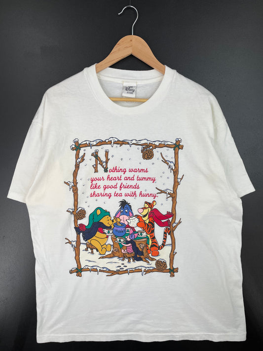 00’s DISNEY WINNIE THE POOH Made in USA Size XL Vintage T-shirt / E1190