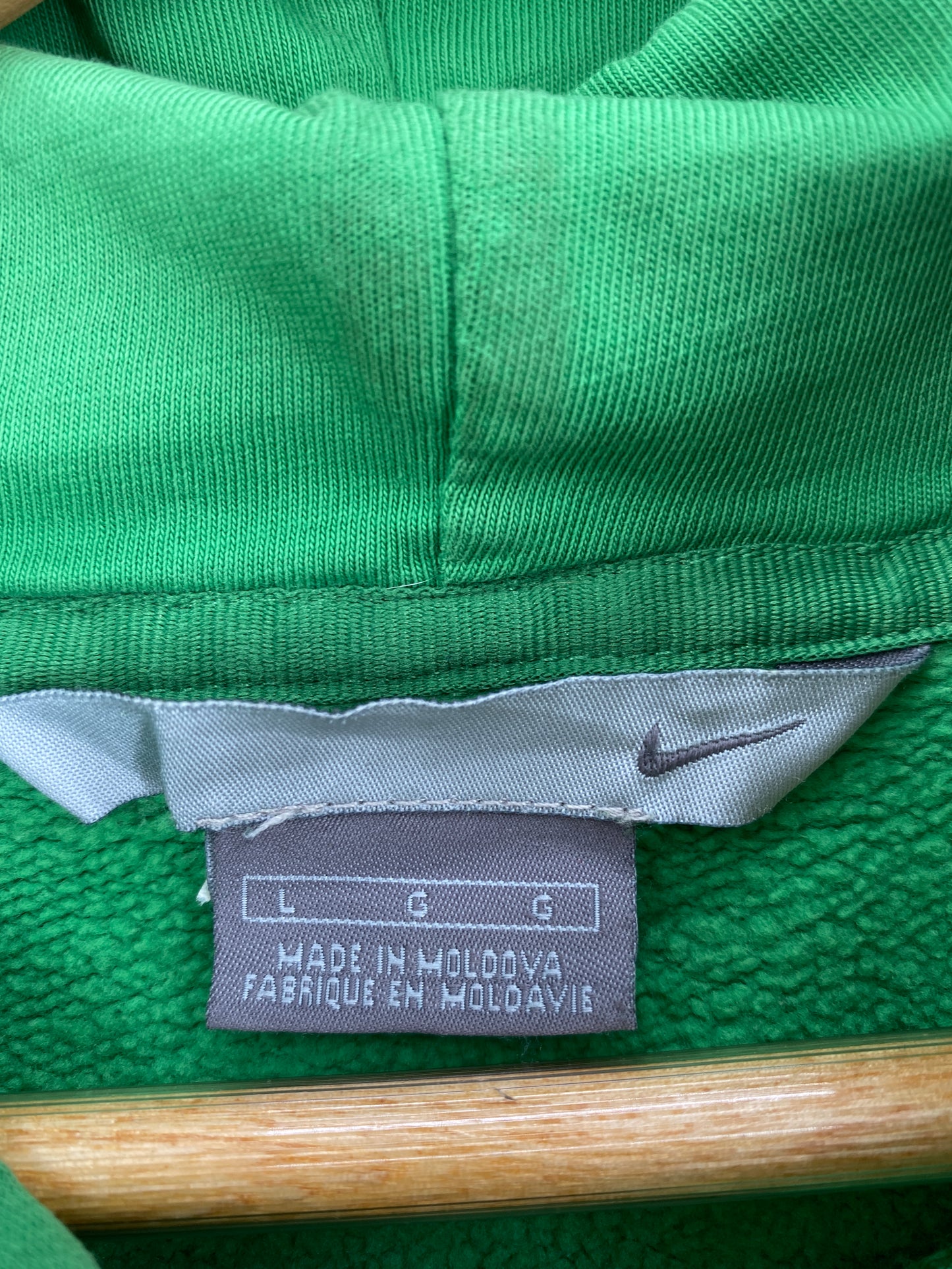 00' NIKE MINI SWOOSH Size L Vintage Hoodie Sweat-Shirt / A5423
