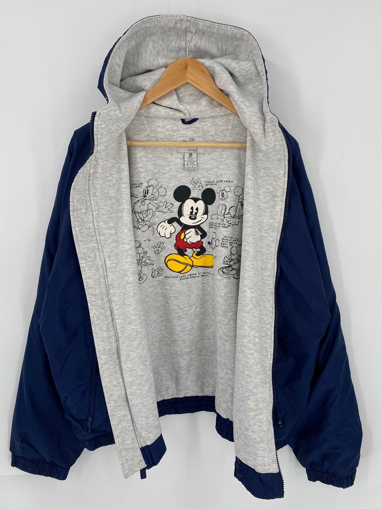 00’ DISNEY MICKEY Size XL Vintage Nylon Jacket / K5624