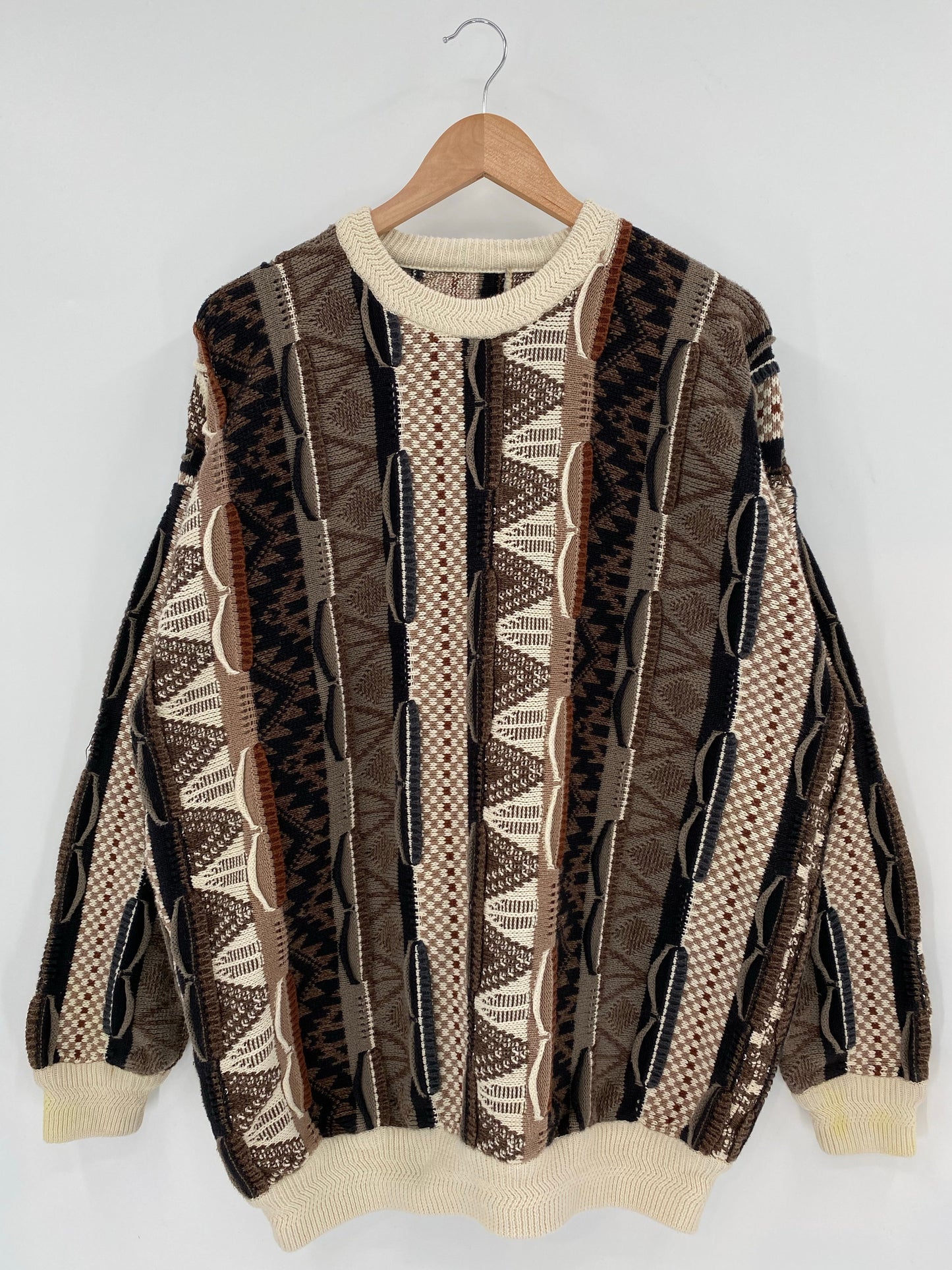 Vintage 3D COOGI- Style Size No tag (Approx.L) Knit Sweater/ A7908