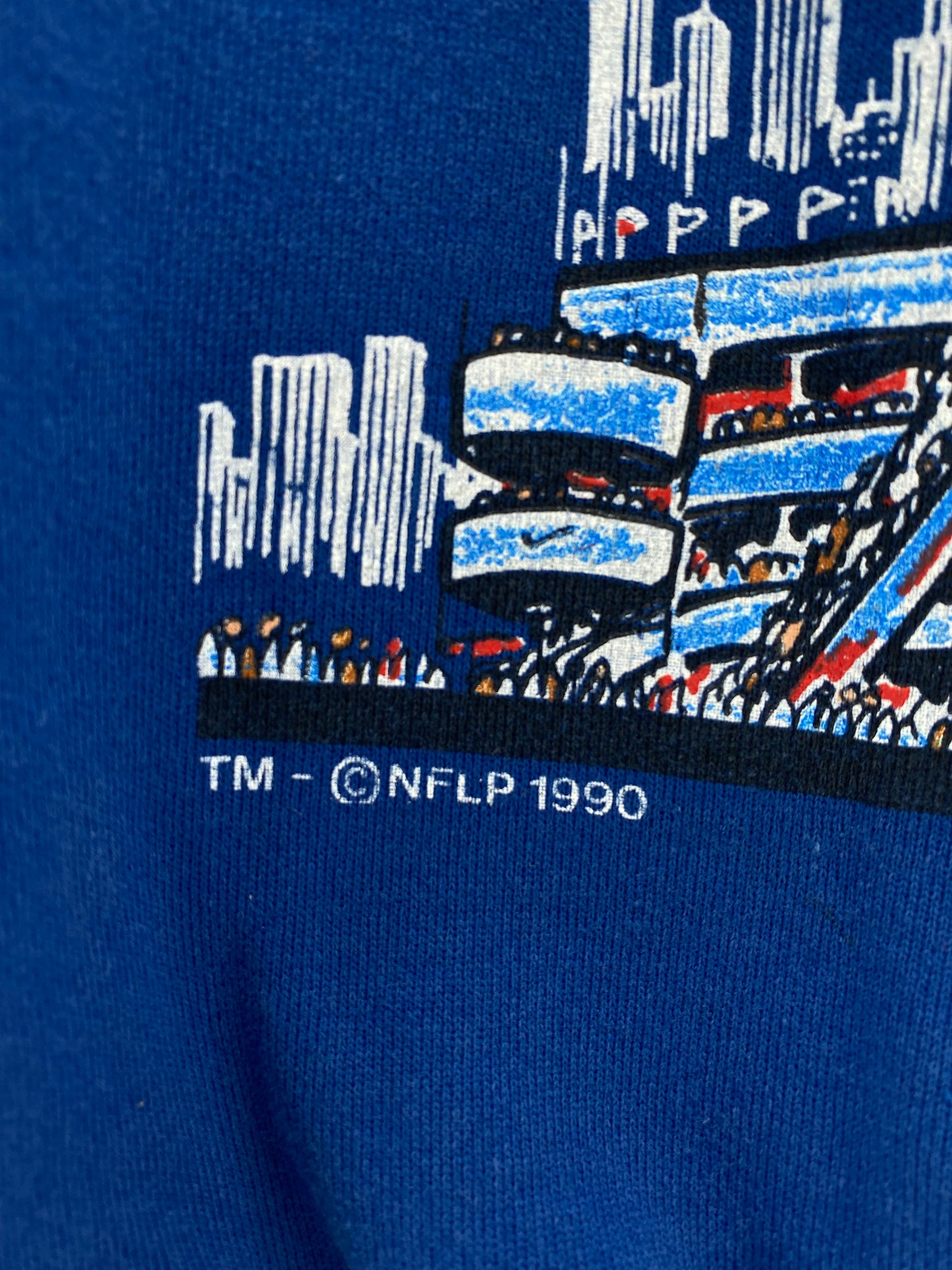 1990 NEW YORK GIANTS Made in USA Size XL Vintage NFL Sweat-shirt / K5135
