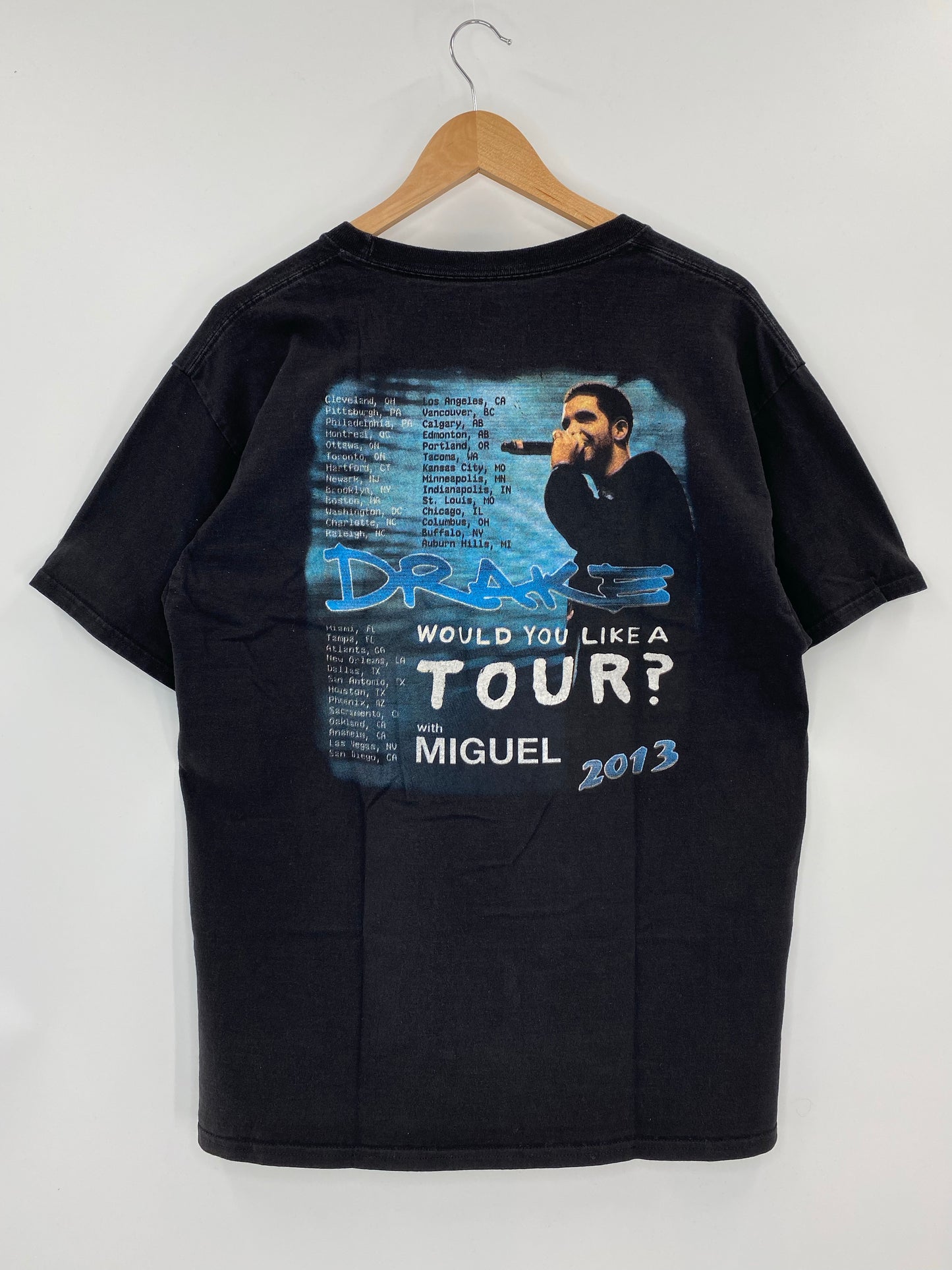 2013 DRAKE Size L Vintage Music T-shirt / K4247
