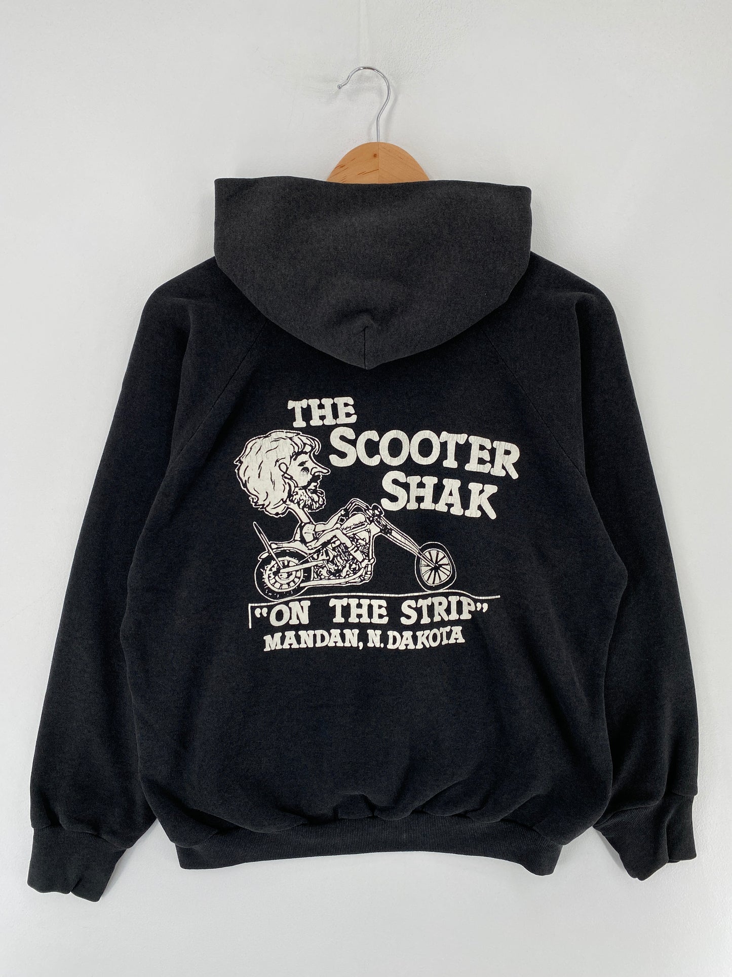 1988 HARLEY DAVIDSON 3D EMBLEM Size L Vintage Zip Up Sweat-shirt / E6367S