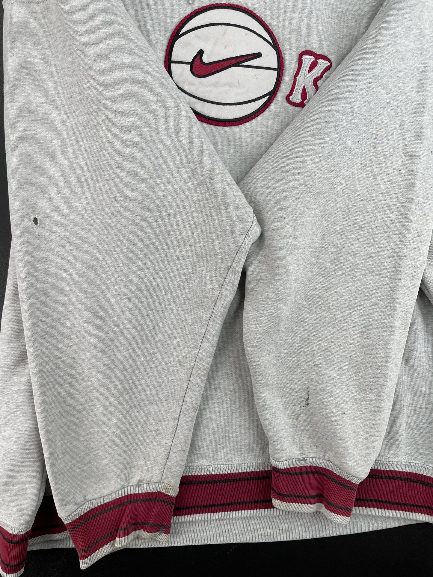 .90s' NIKE Size XL Vintage Hoodie Sweat-shirt / E4426S