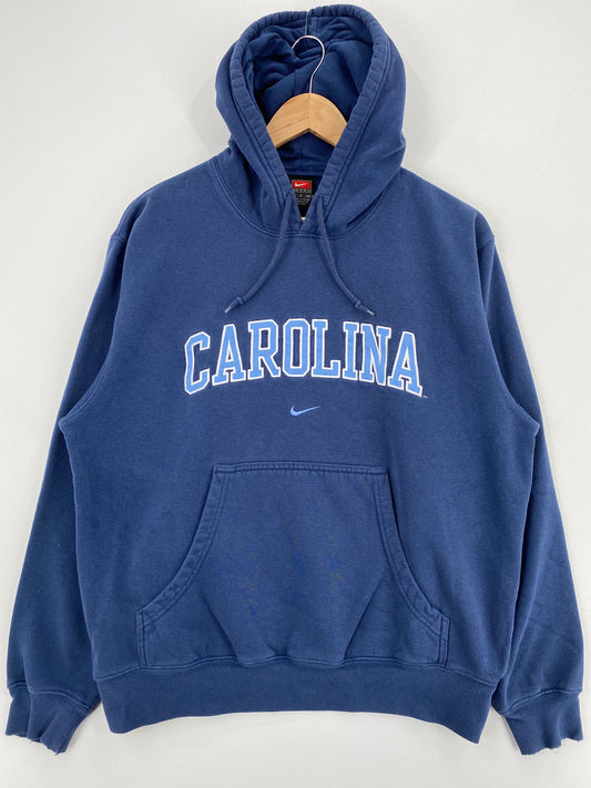 00' NIKE CAROLINA Size S Vintage College Hoodie Sweat-Shirt / A4028