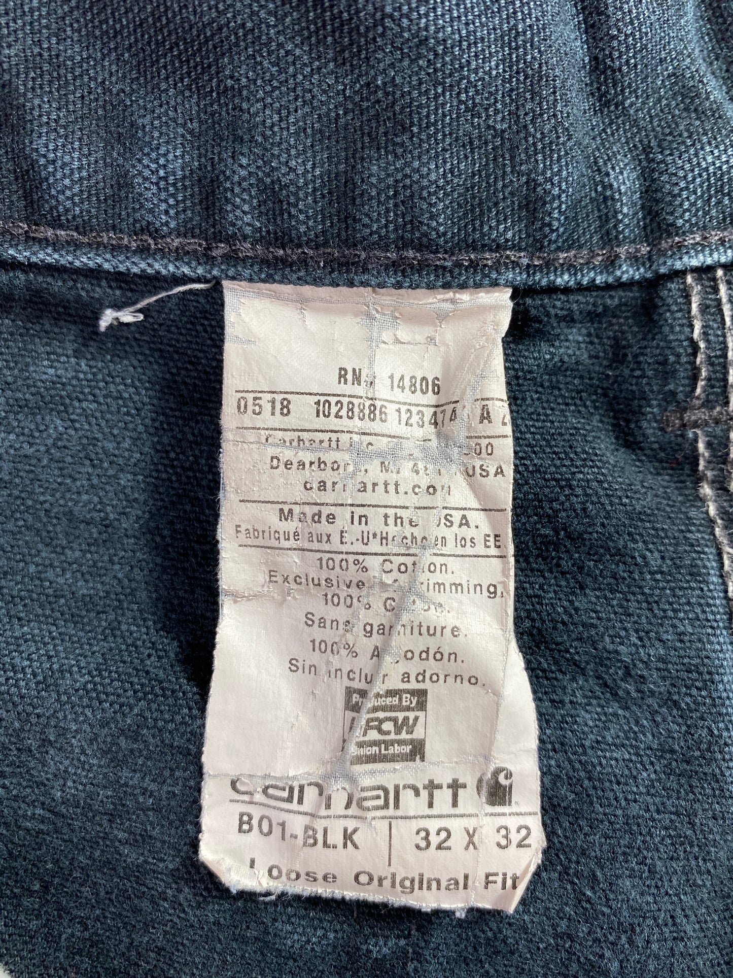 Vintage CARHARTT Size W29xL30 Vintage Double Knee Duck Pants / A4404