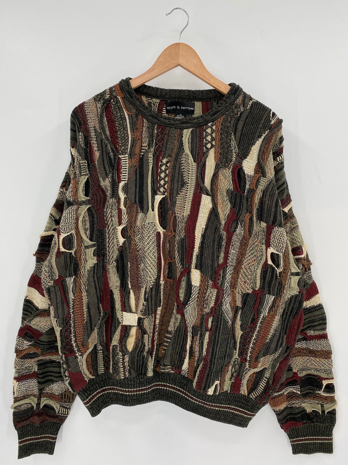 Vintage 3D COOGI- Style Size XL Knit Sweater/ A7907