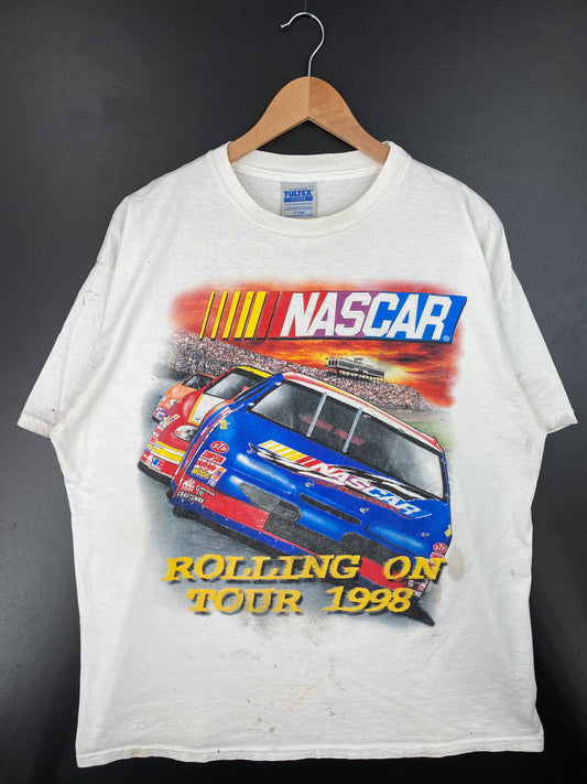 .1998 NASCAR x WISTON CUP Size XL Vintage Racing T-Shirt / E2356T