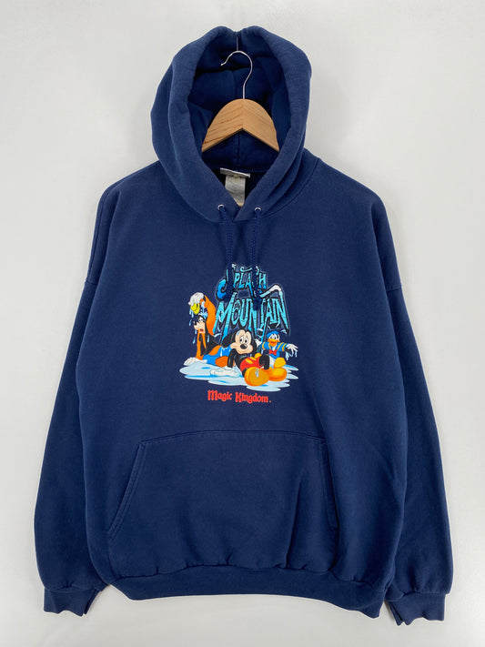 00' SPLASH MOUNTAIN MAGIC KINGDOM Approx. Size XL Vintage Hoodie Sweat-shirt / A4544