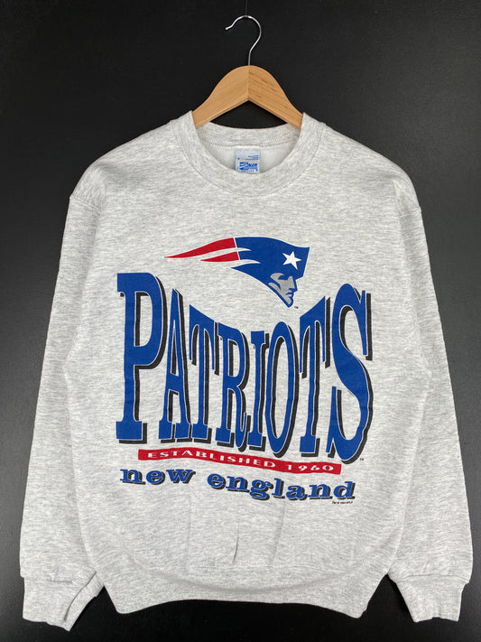 1994 SALEM x NEW ENGLAND PATRIOTS Made in USA Size M Vintage NFL Sweat-Shirt / A6430