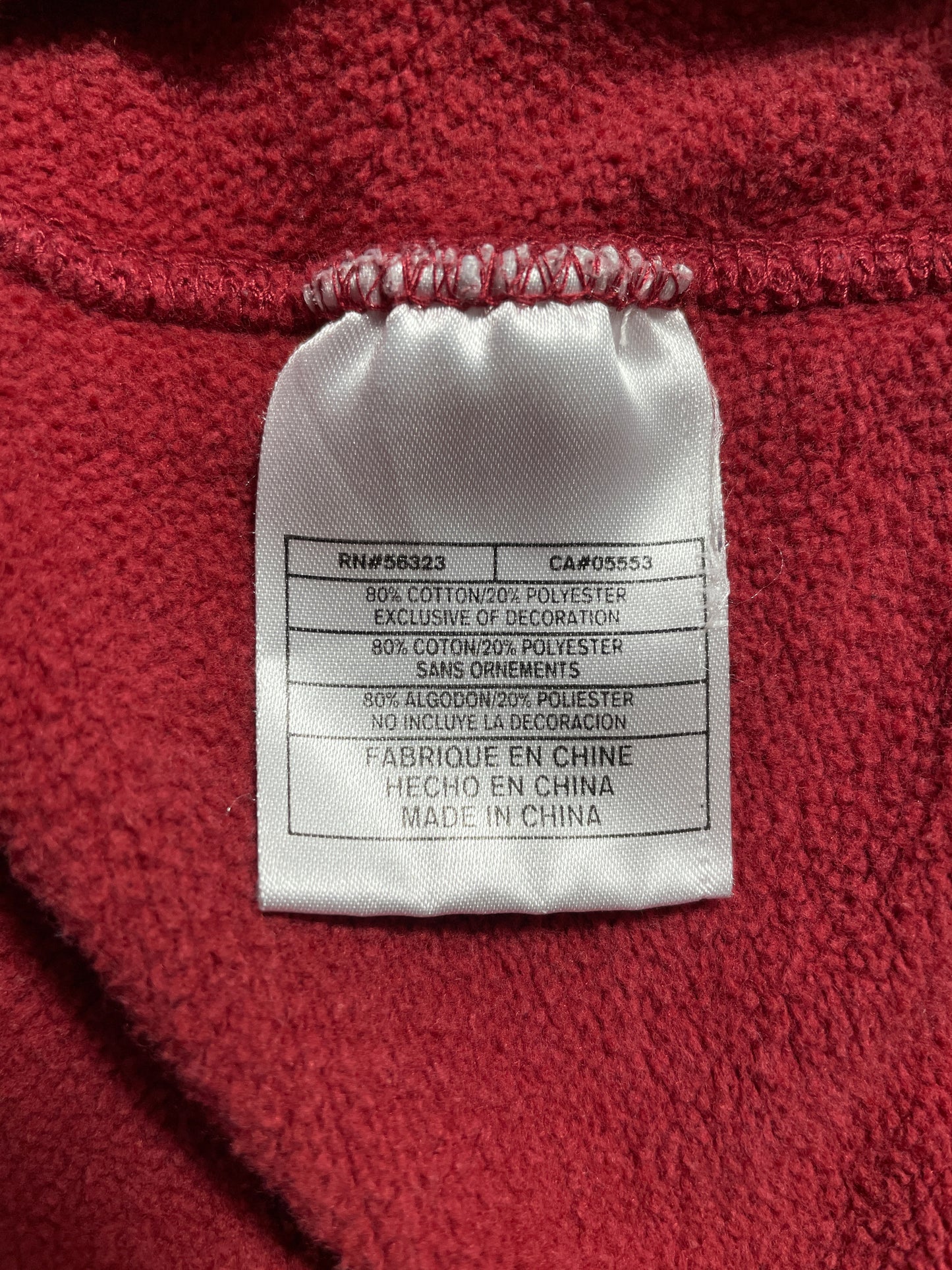 Vintage UNIVERSITY OF OKLAHOMA Size L College Hoodie Sweat Shirt / E6717S