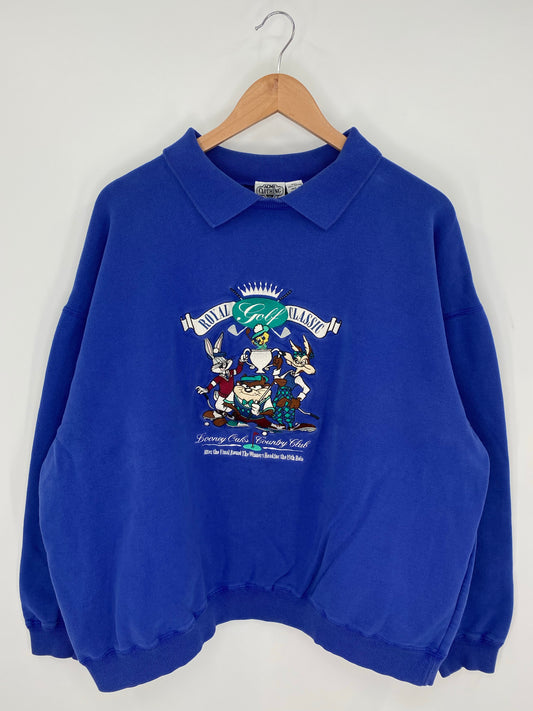 1994 LOONEY TUNES GOLF Size XXL Vintage Sweat-shirt / K9205
