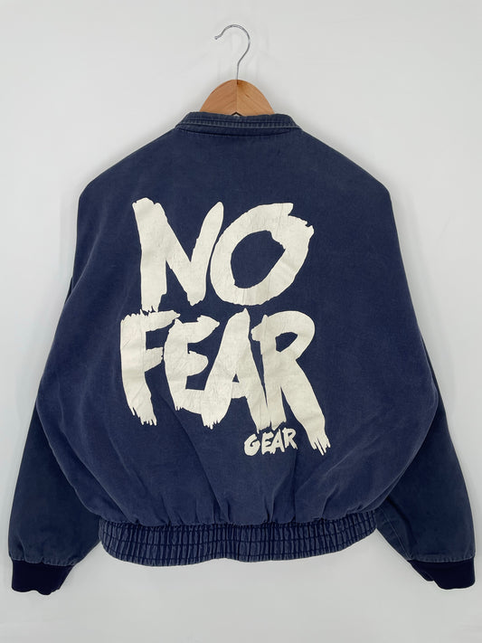 90’s NO FEAR Size L Cotton Jacket  / K8381
