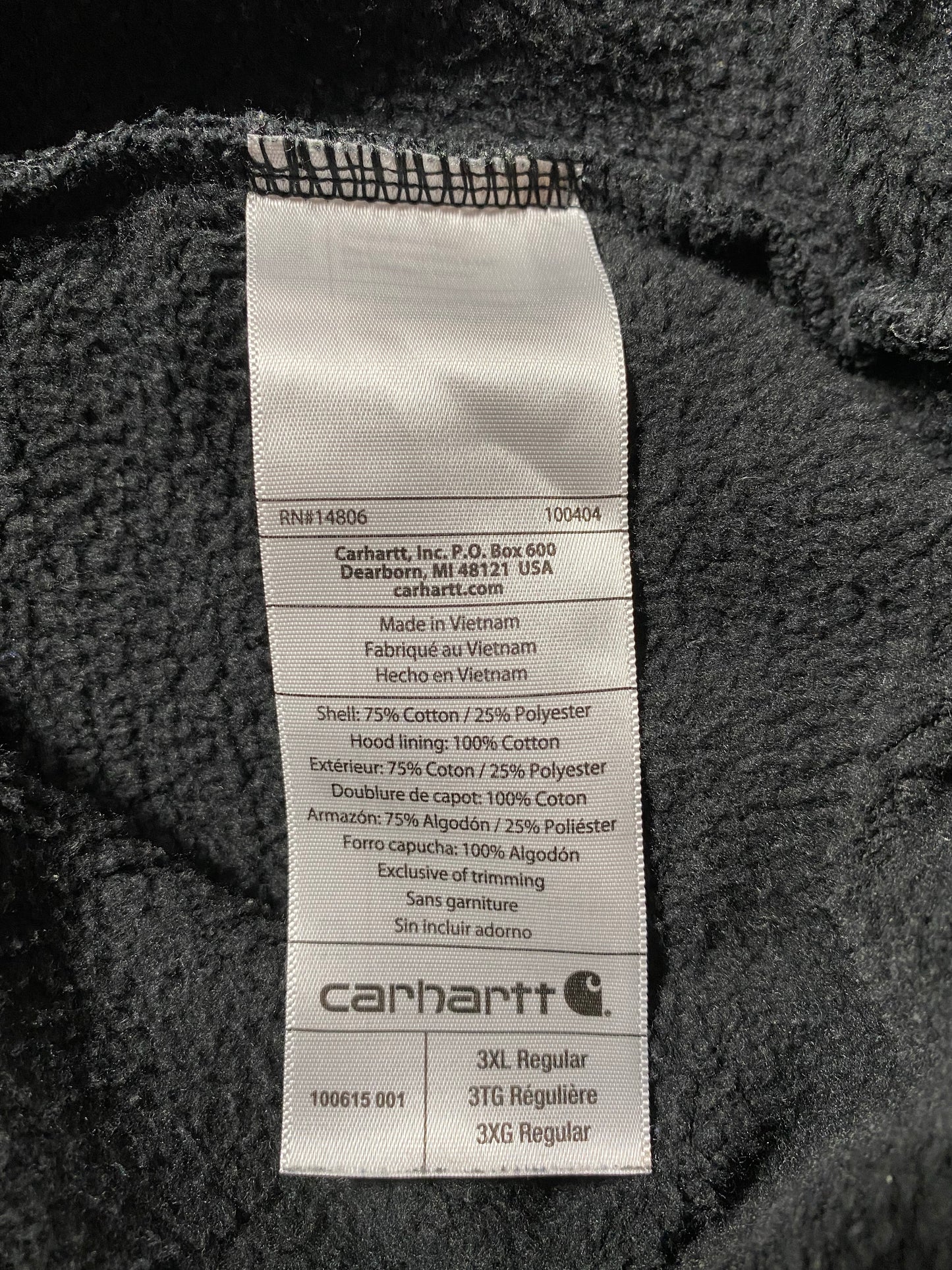 Vintage CARHARTT Size XXXL Hoodie Sweat-shirt / K7877