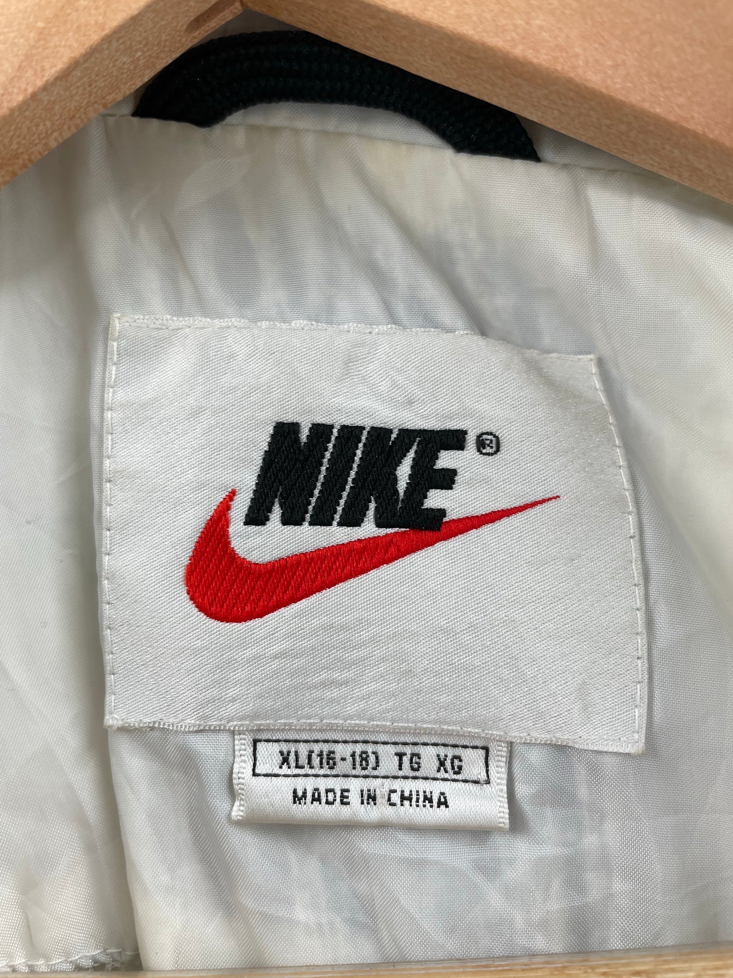 90's NIKE Size Ladies XL Vintage Zip-up Nylon Jacket / K5348