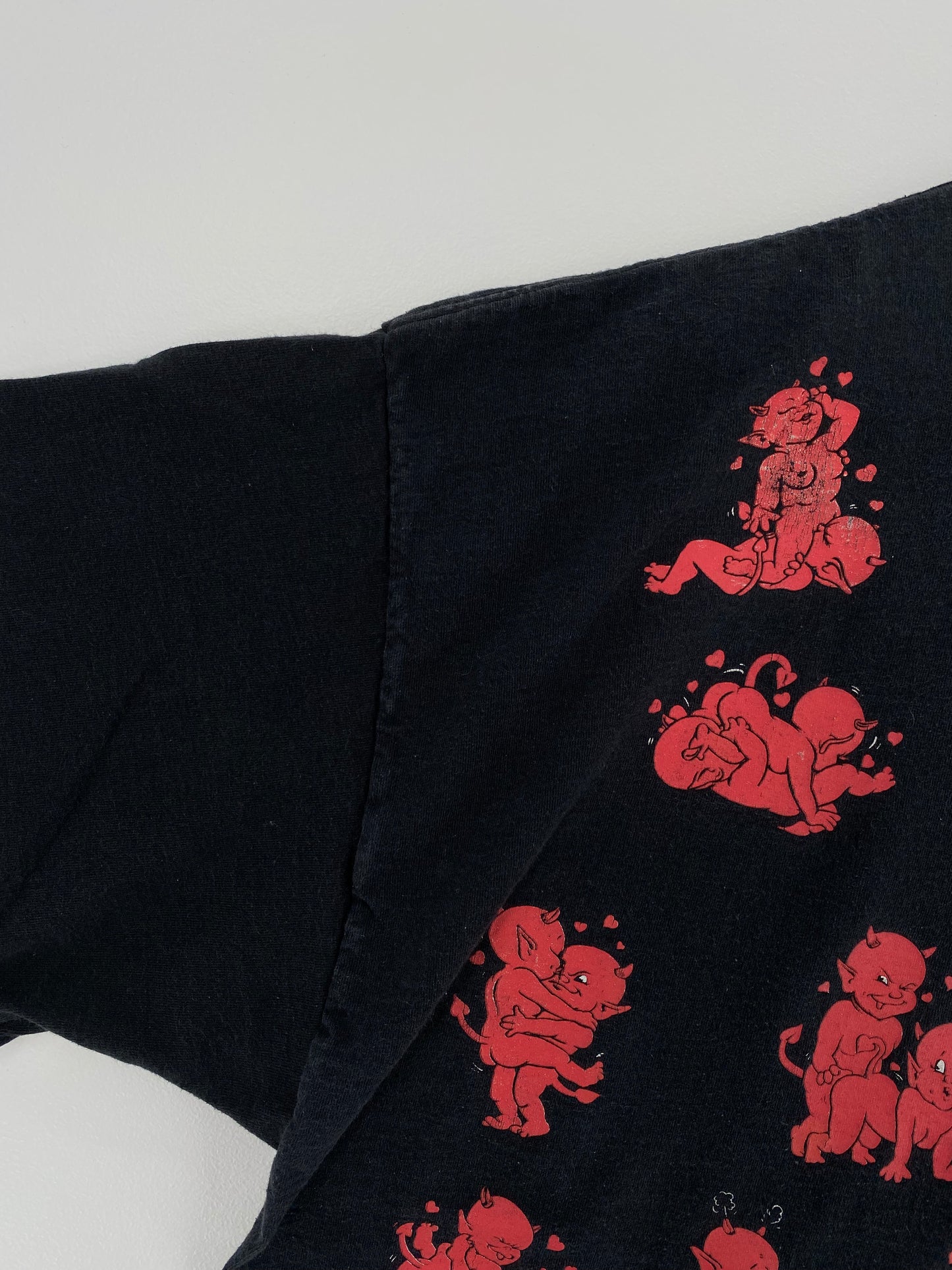 1992 DEVIL SEX POSITIONS Size XXL Vintage T-Shirt / A1925