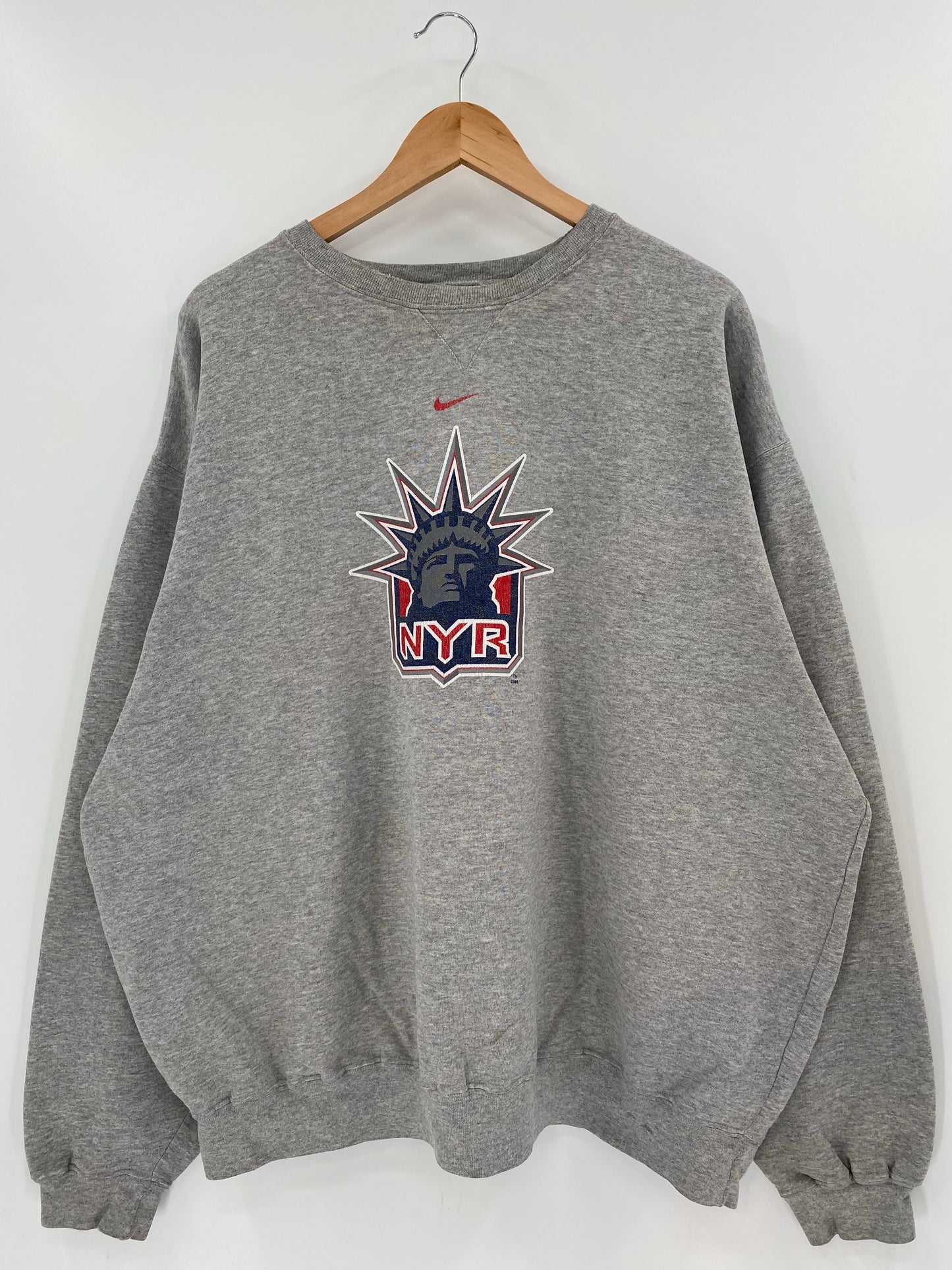 00' NIKE NEW YORK RANGERS Size XXL Vintage NHL Sweat-shirt / K6393