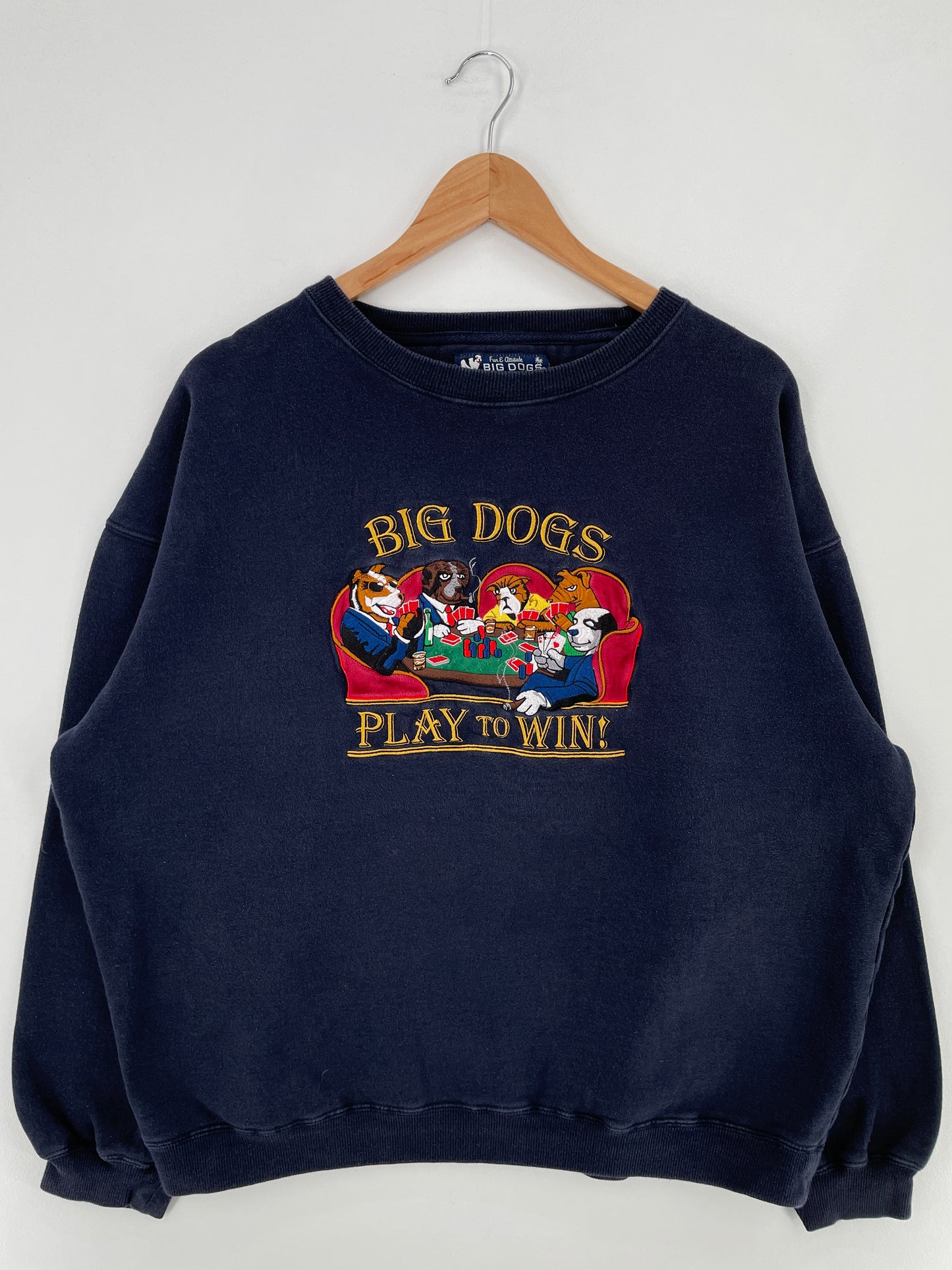 Vintage BIG DOG Size XL Vintage Animal Sweat-Shirt / E709